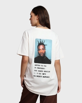 Goat Crew X Ol' Dirty Bastard ID Card Short Sleeve T-Shirt Off White Easygoing Wear Athletic Comfort Wear
