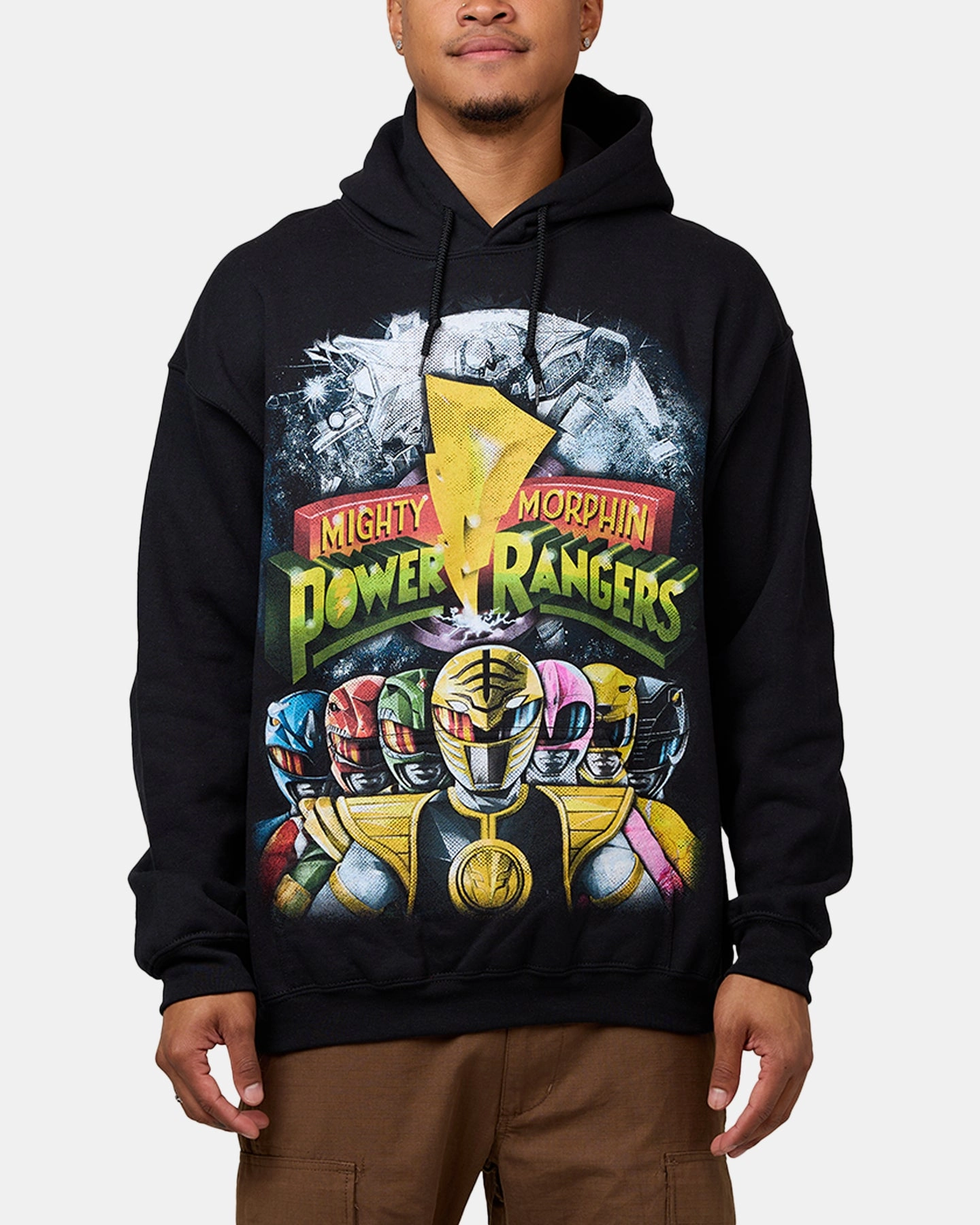Goat Crew X Power Rangers Mighty Morphin Hoodie Black skier