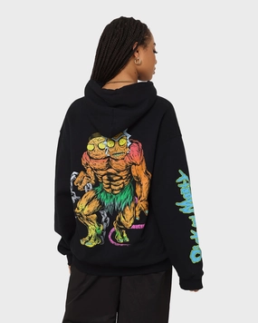Goat Crew X Rick And Morty Beast Hoodie Black Minimalist Style Versatile Design