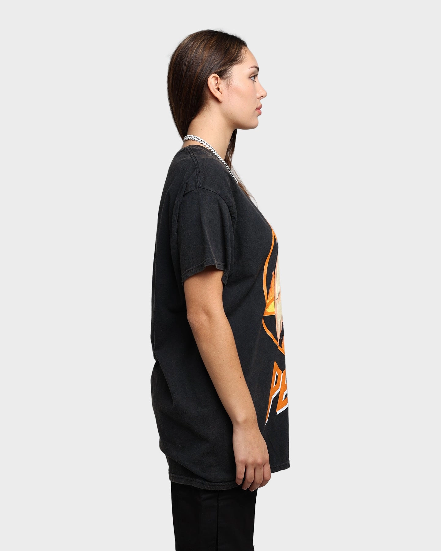 Goat Crew X Rick And Morty Bird Person Vintage T-Shirt Black Wash Fashionable Look Practical Comfort