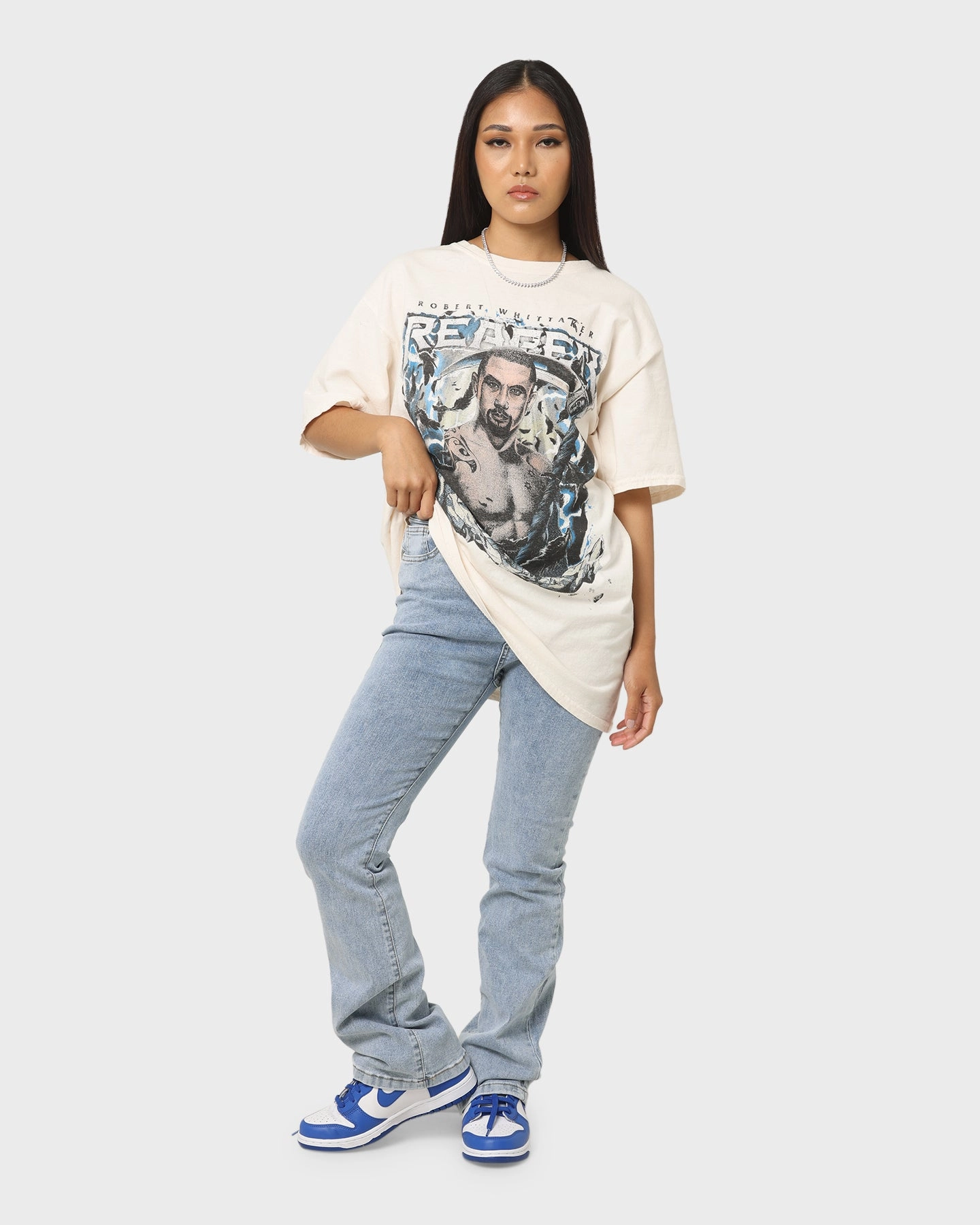 Goat Crew X Robert Whittaker Vintage T-Shirt Off White Fashionable Look Easy Fit