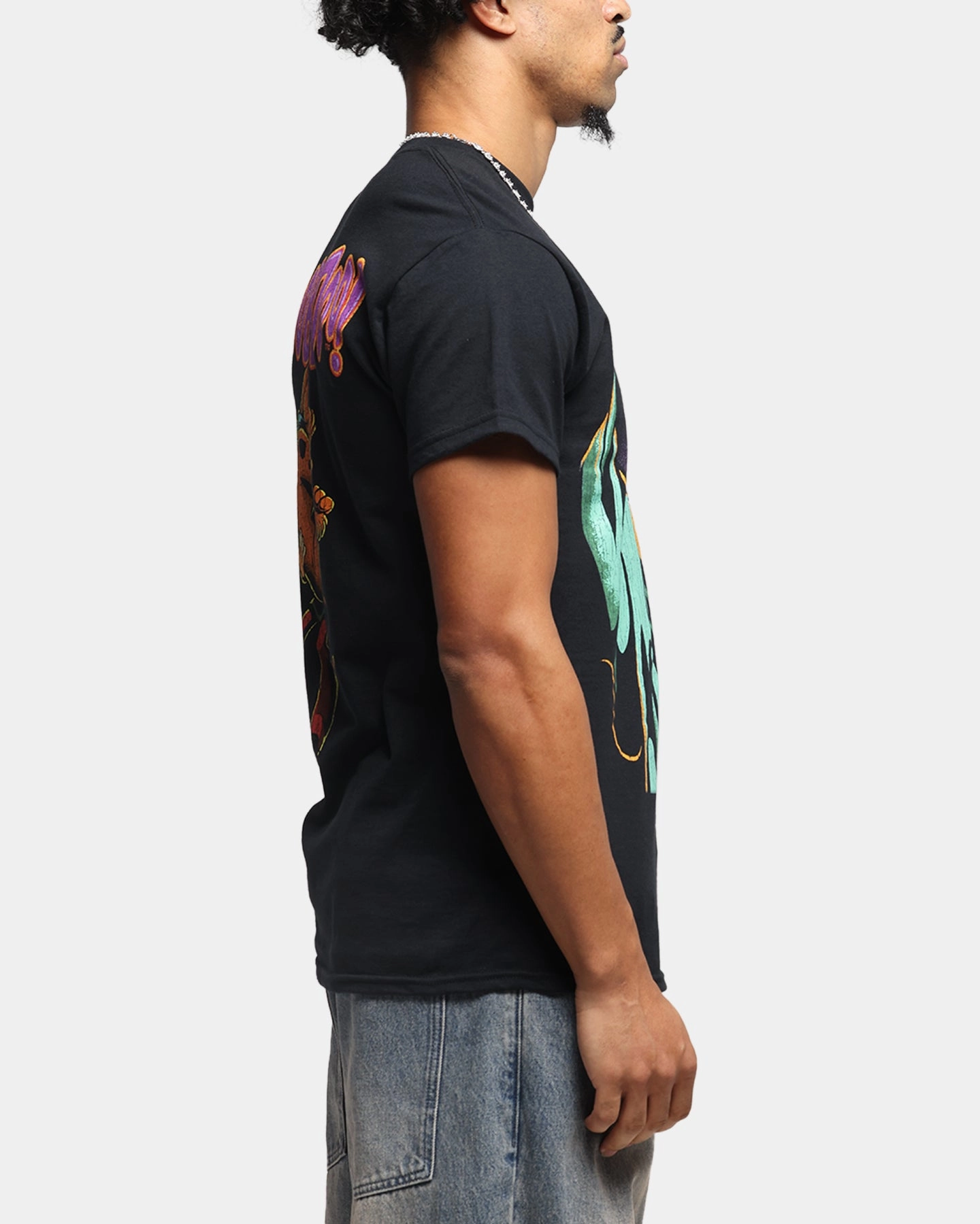 Goat Crew X Scooby-Doo Green Ghost Vintage T-Shirt Black Minimalist Layer