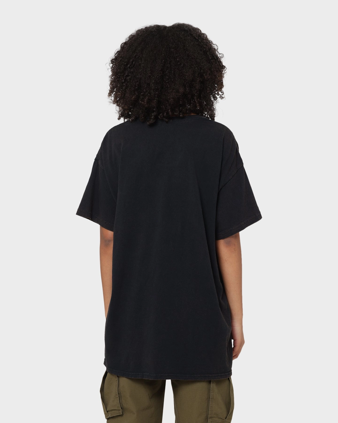 funky Goat Crew X Shaq Man of Steel Vintage T-Shirt Washed Black