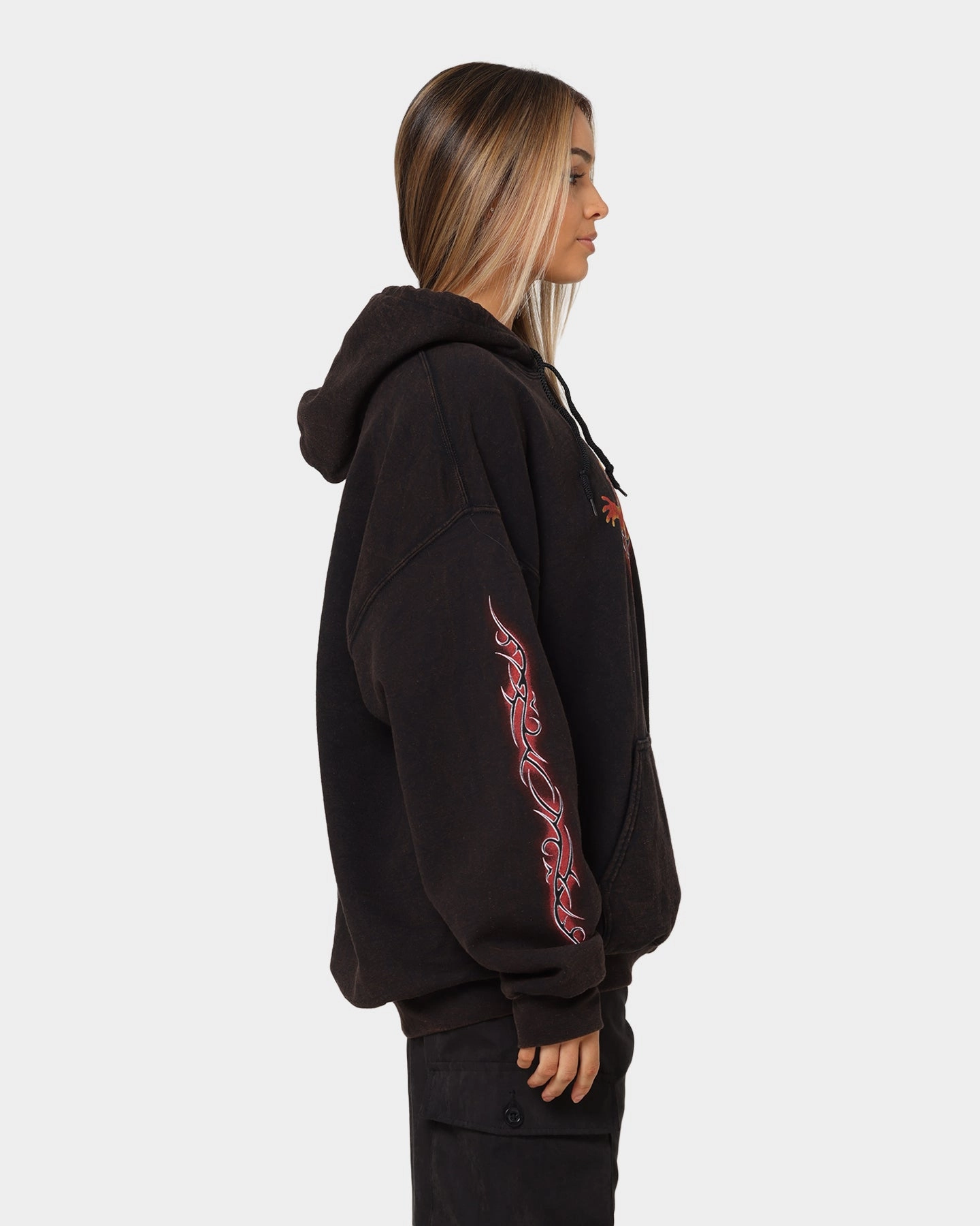 casual top Playful Vibes Goat Crew X South Park Satan Vintage Hoodie Black Wash