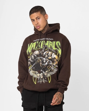 Launch TapedSeams Goat Crew X Transformers Maximals Vintage Hoodie Black Wash