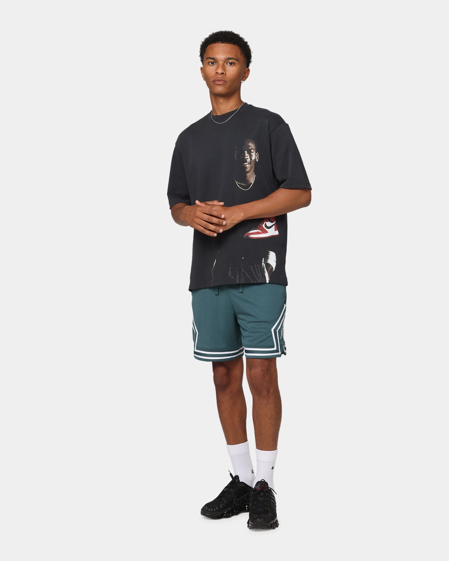 color - fast Jordan Dri-Fit Sport Diamond Shorts Oxidized Green/White