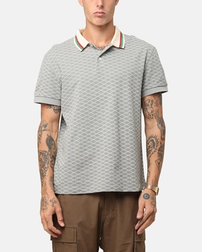 FourButton Placket XXIII Printed Polo Shirt Olive
