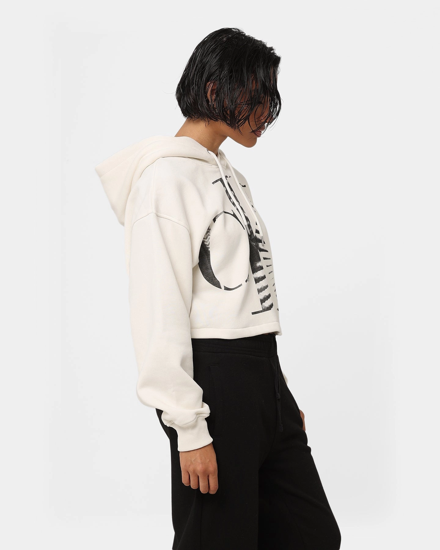 suitable for dance parties Jungle Calvin Klein Women's Blown Up CK Hoodie Ivory