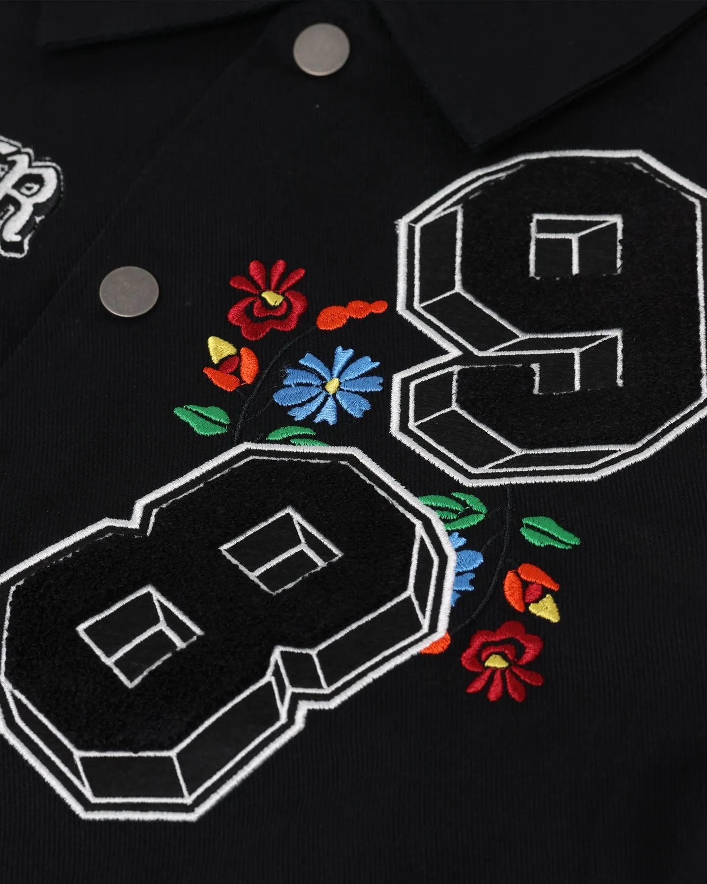 Loiter Flaws Varsity Jacket Black Fitness