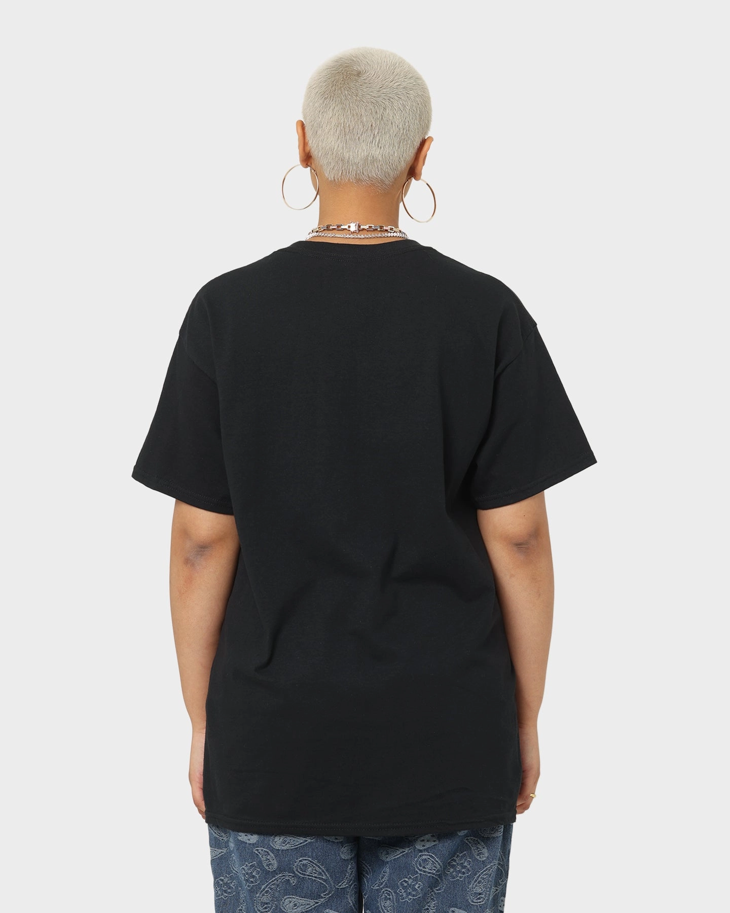 Casual Look Stylish Layering Goat Crew Baller Skeleton T-Shirt Black