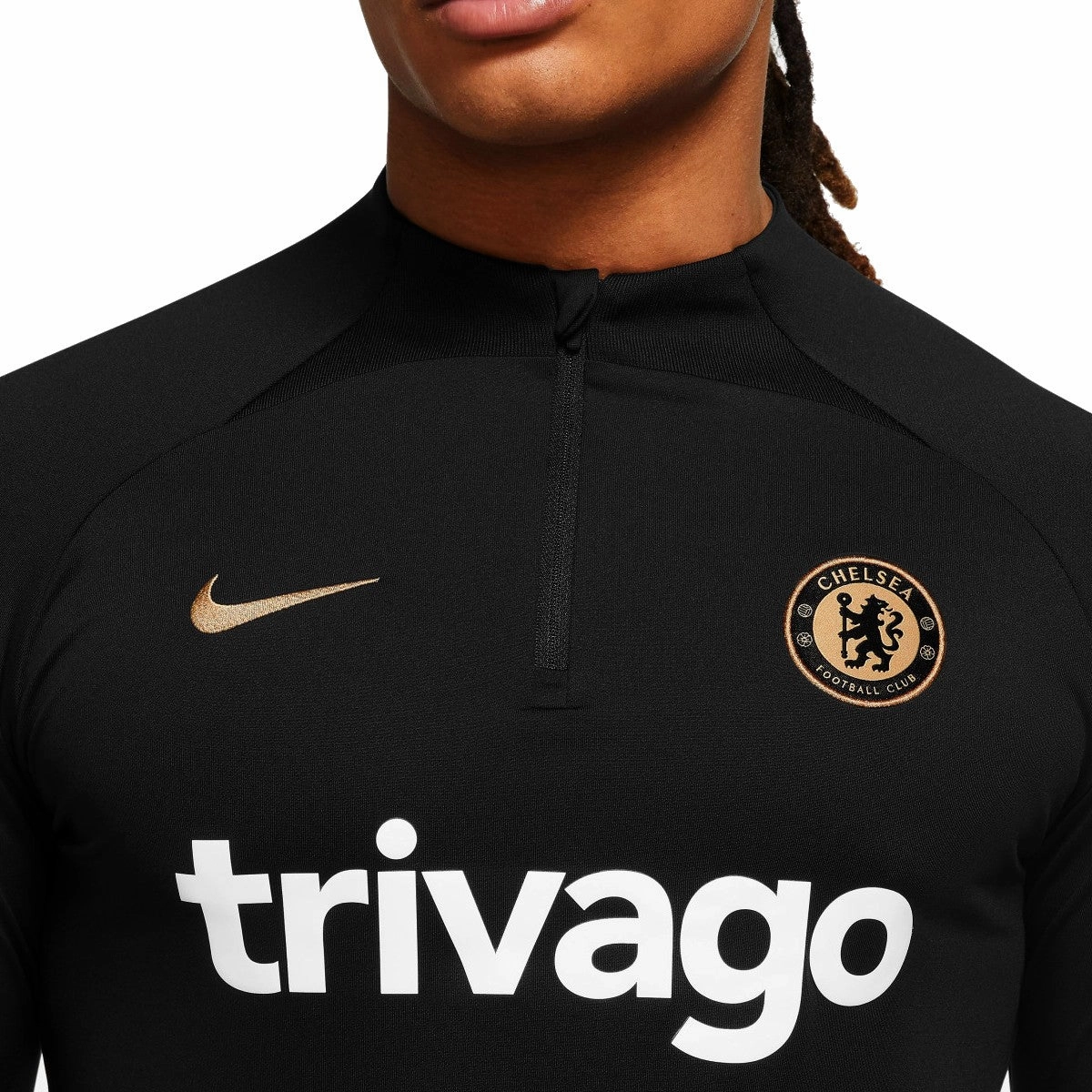 Chelsea UCL black training technical tracksuit 2022/23 - Nike Flexible Ribbed Cuffs Fitness enthusiast apparel