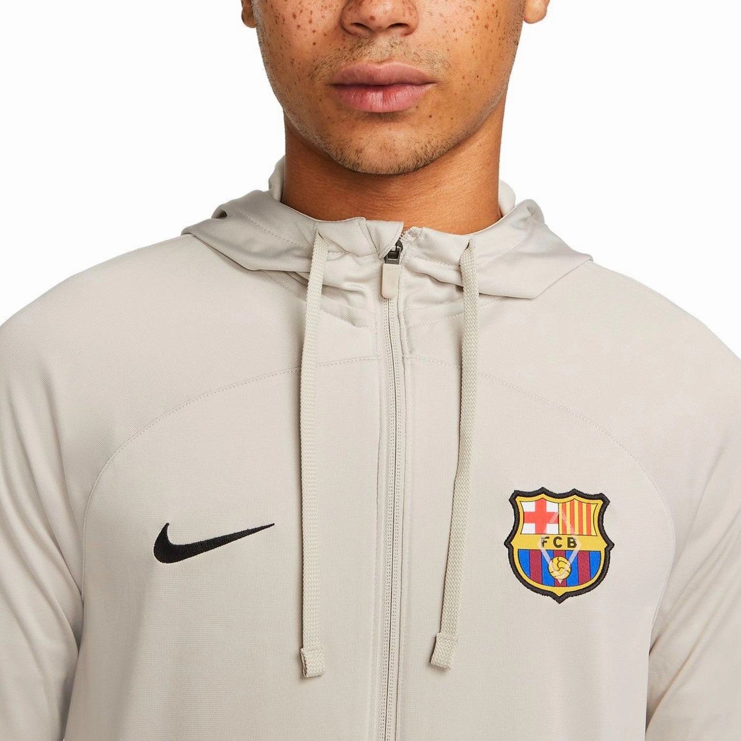 pedicure SweatWicking Lining FC Barcelona hooded training presentation tracksuit 2023/24 - Nike