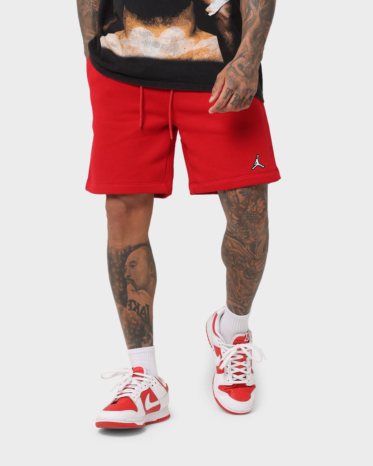 regular size Weekend Outing Jordan Essential Fleece Shorts White/Gym Red