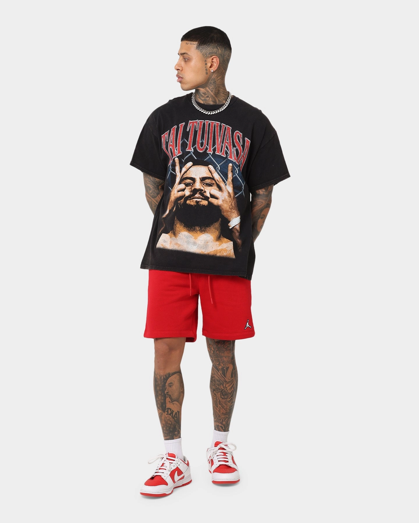 Jordan Essential Fleece Shorts White/Gym Red Beach Bound