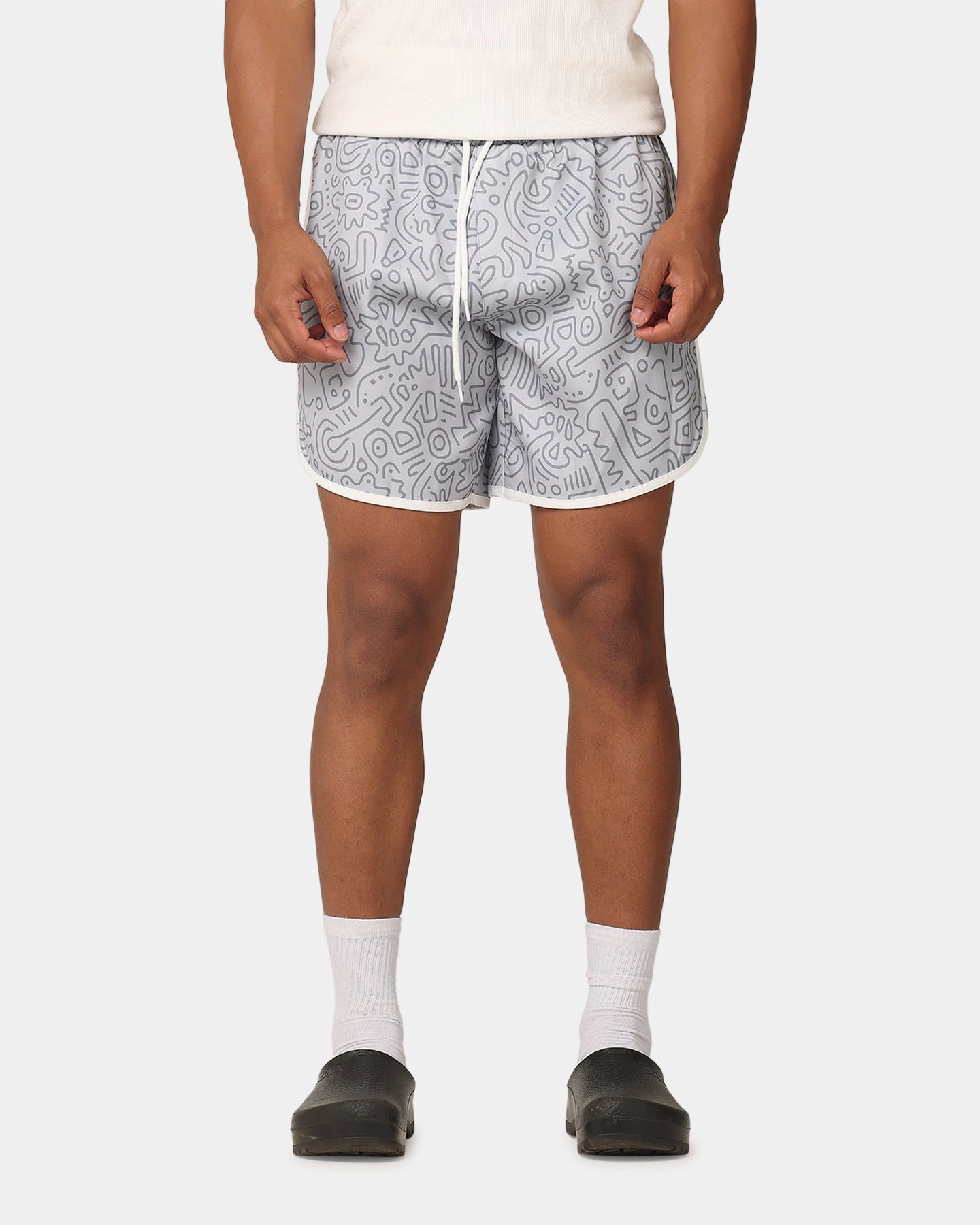 Active Ready XXIII Squiggle Swim Shorts Grey