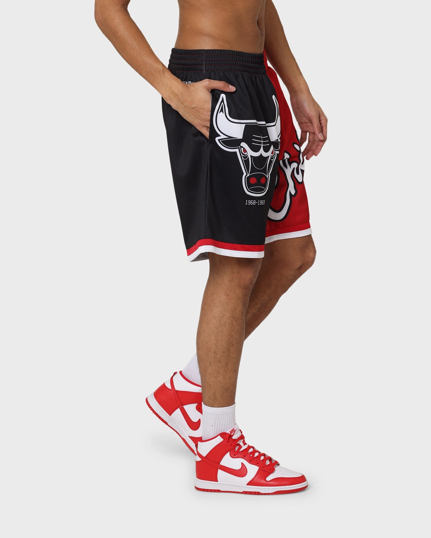 Style Basic sports accessory Mitchell & Ness Chicago Bulls Big Face 5.0 Shorts Black