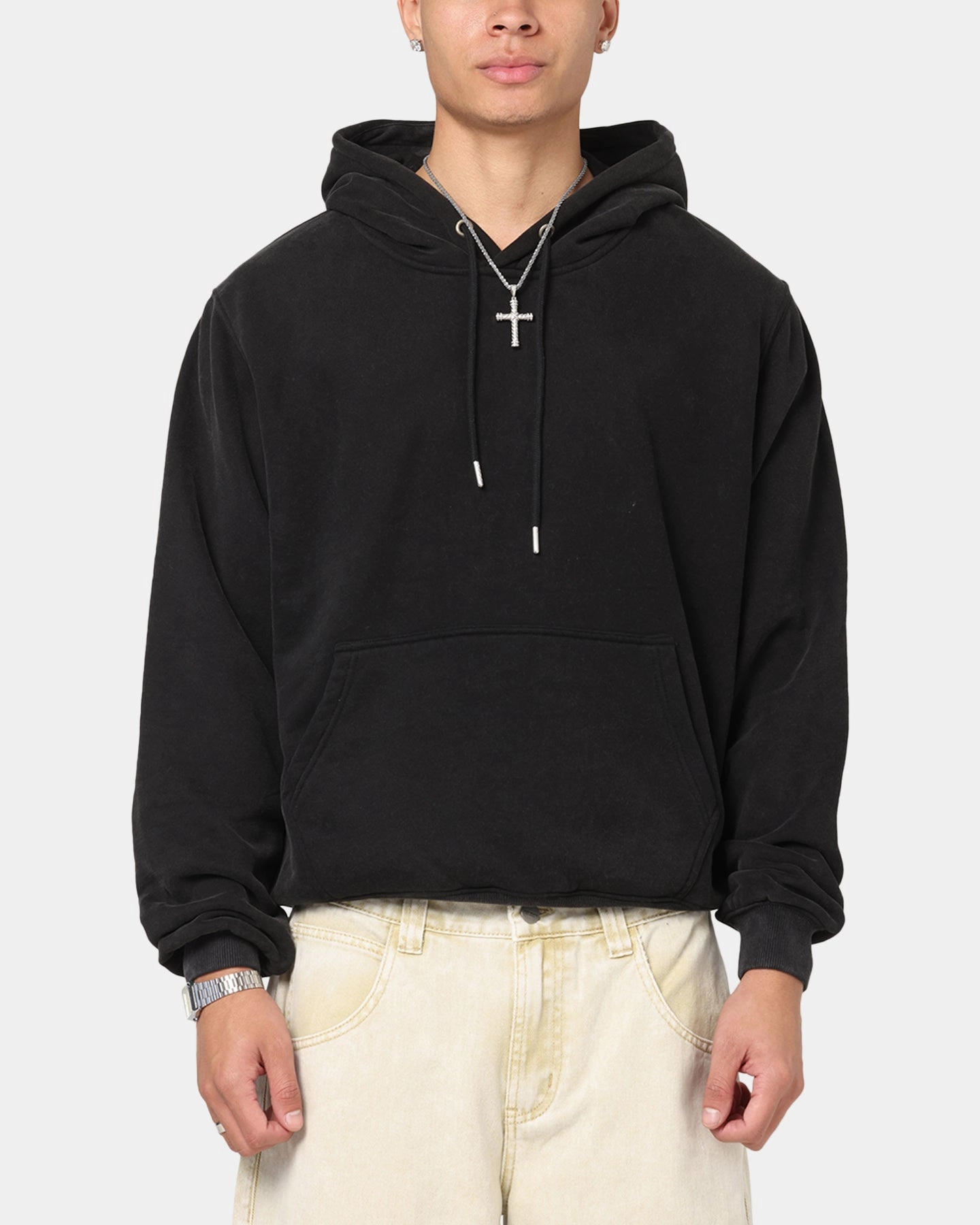 Culture Kings Standard Hoodie Vintage Black Flying fox like Daily Comfort