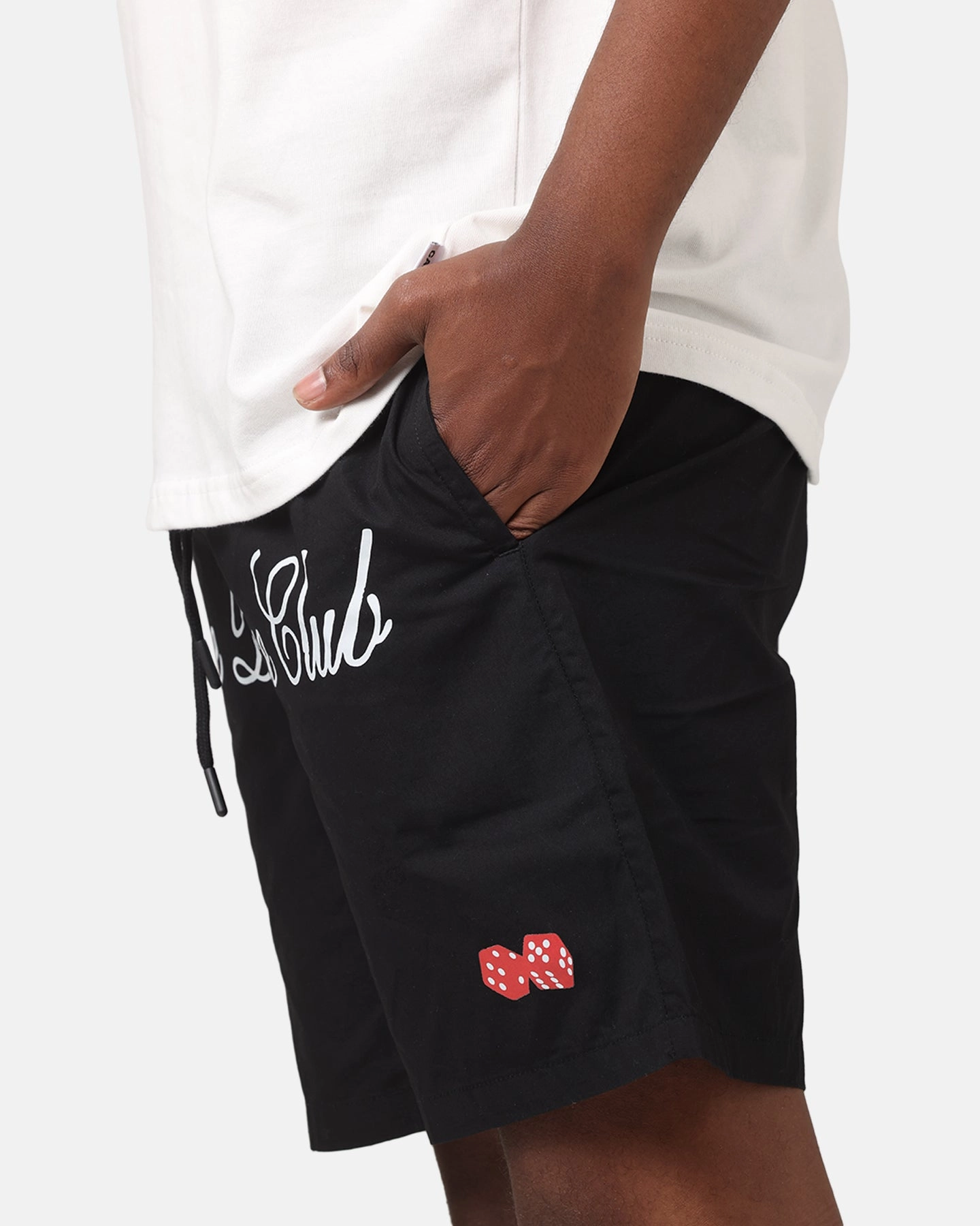 Weekend Casual Carre Dice Club Beach Shorts Black