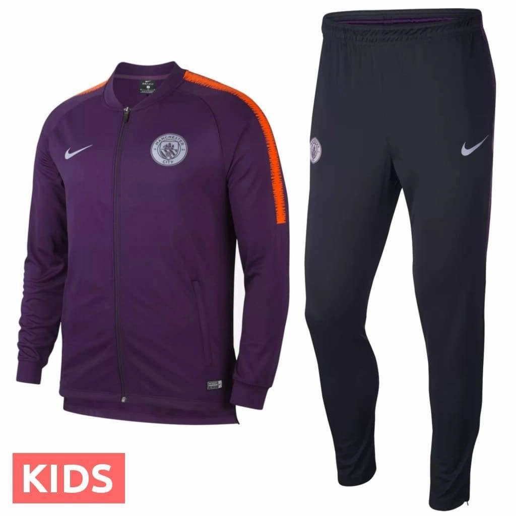 Kids - Manchester City UCL presentation soccer tracksuit 2018/19 - Nike Expedition gear Strength training