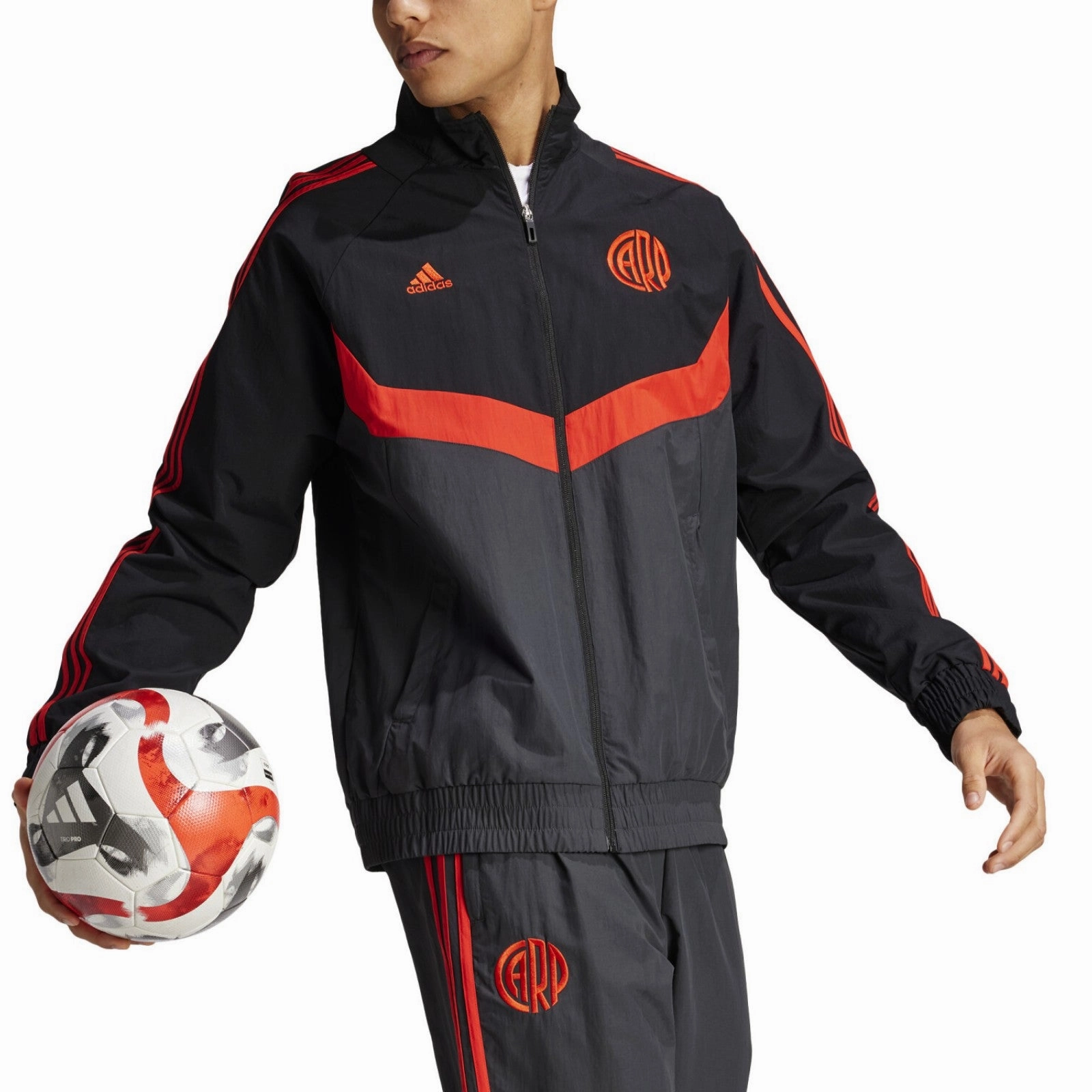 River Plate woven presentation Soccer tracksuit 2024 - Adidas Running Gear