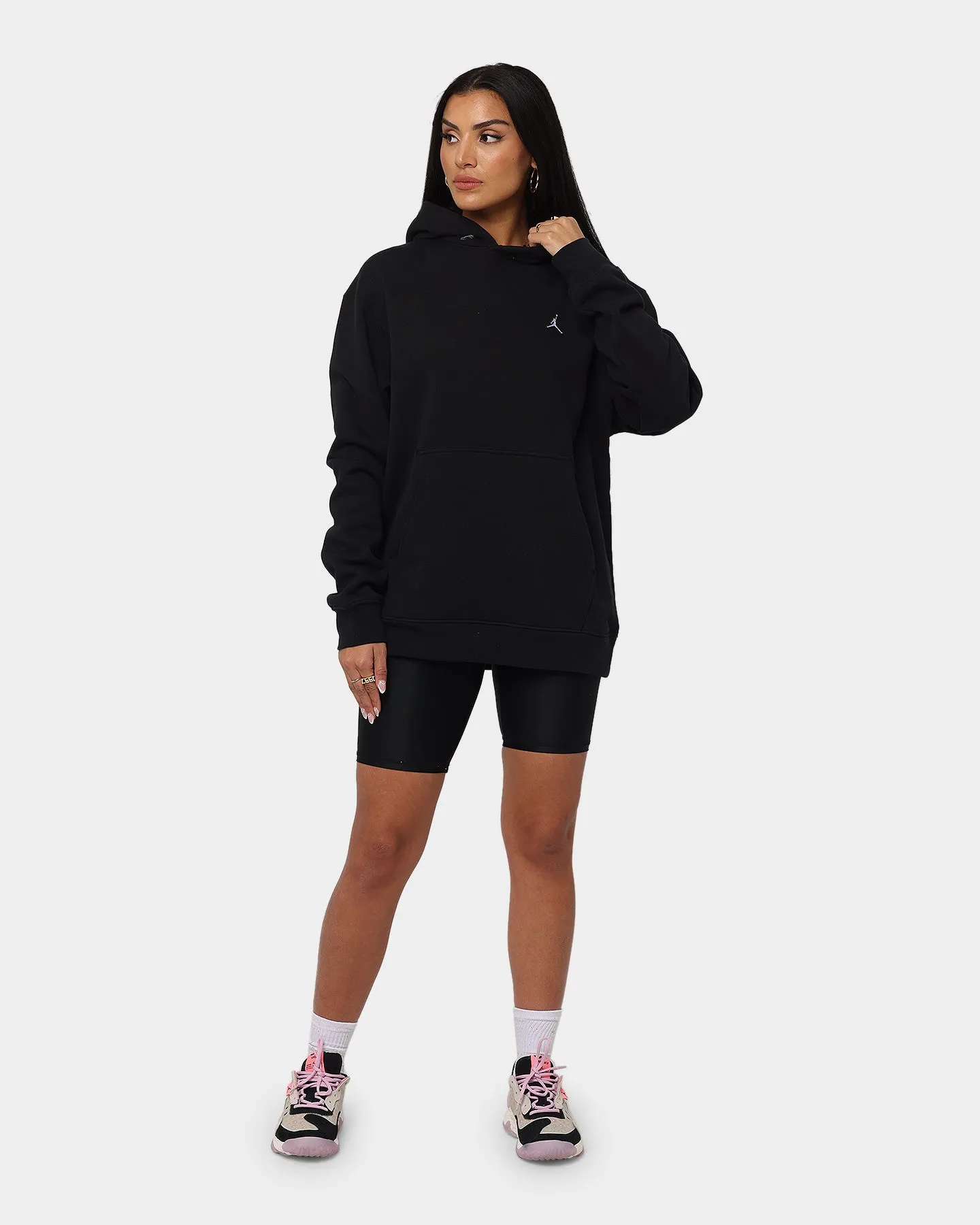 Jordan Michael Jordan Essential Fleece Pullover Hoodie Black Reveal QuickDryFabric