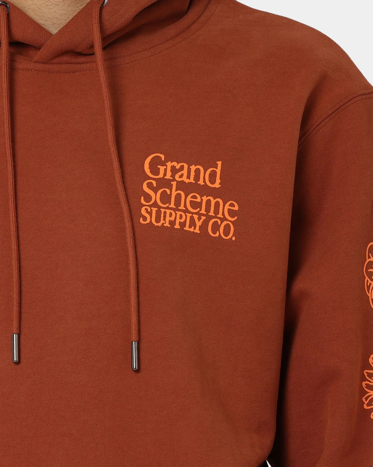Grand Scheme Always Good Hoodie Brown foldable Windproof Technology