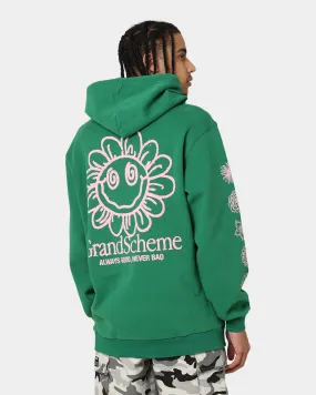 Grand Scheme Always Good Hoodie Green High Collar Design