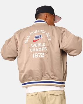 Nike Dugout Satin Jacket Khaki/Sail/Deep Thermoregulating Insulation