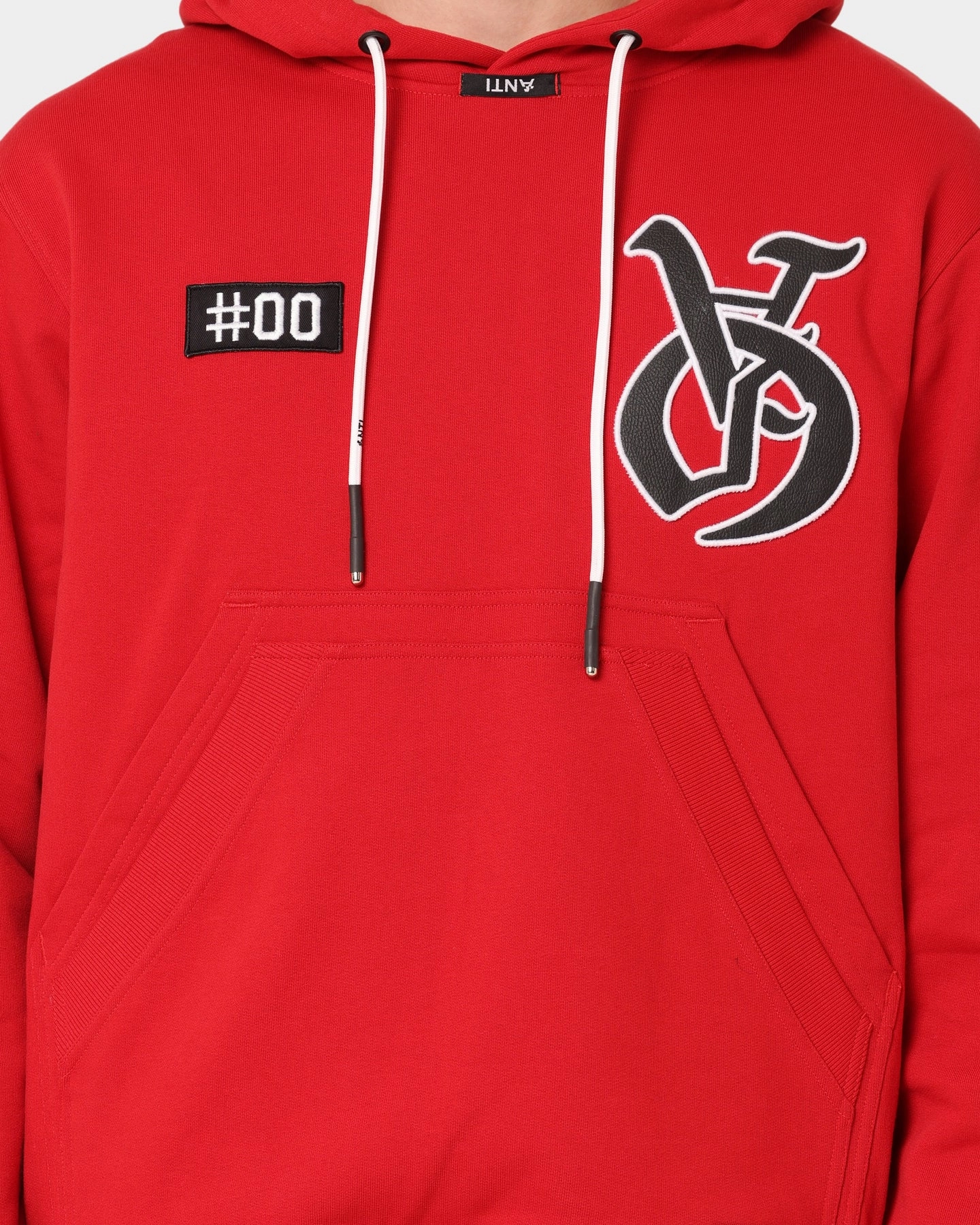 The Anti Order Antidote Hoodie Red/Black Compression Stitching