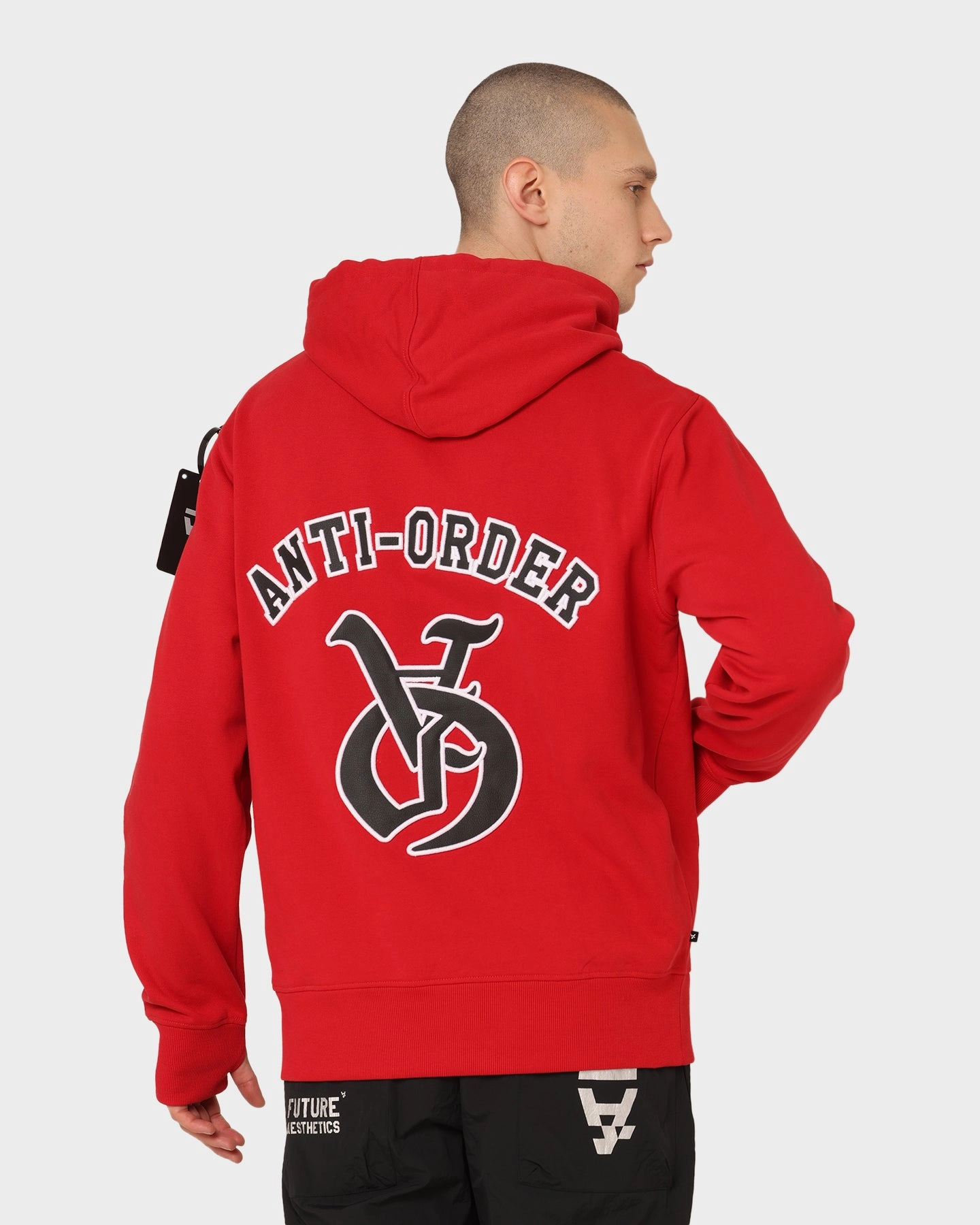 The Anti Order Antidote Hoodie Red/Black Art Exhibition