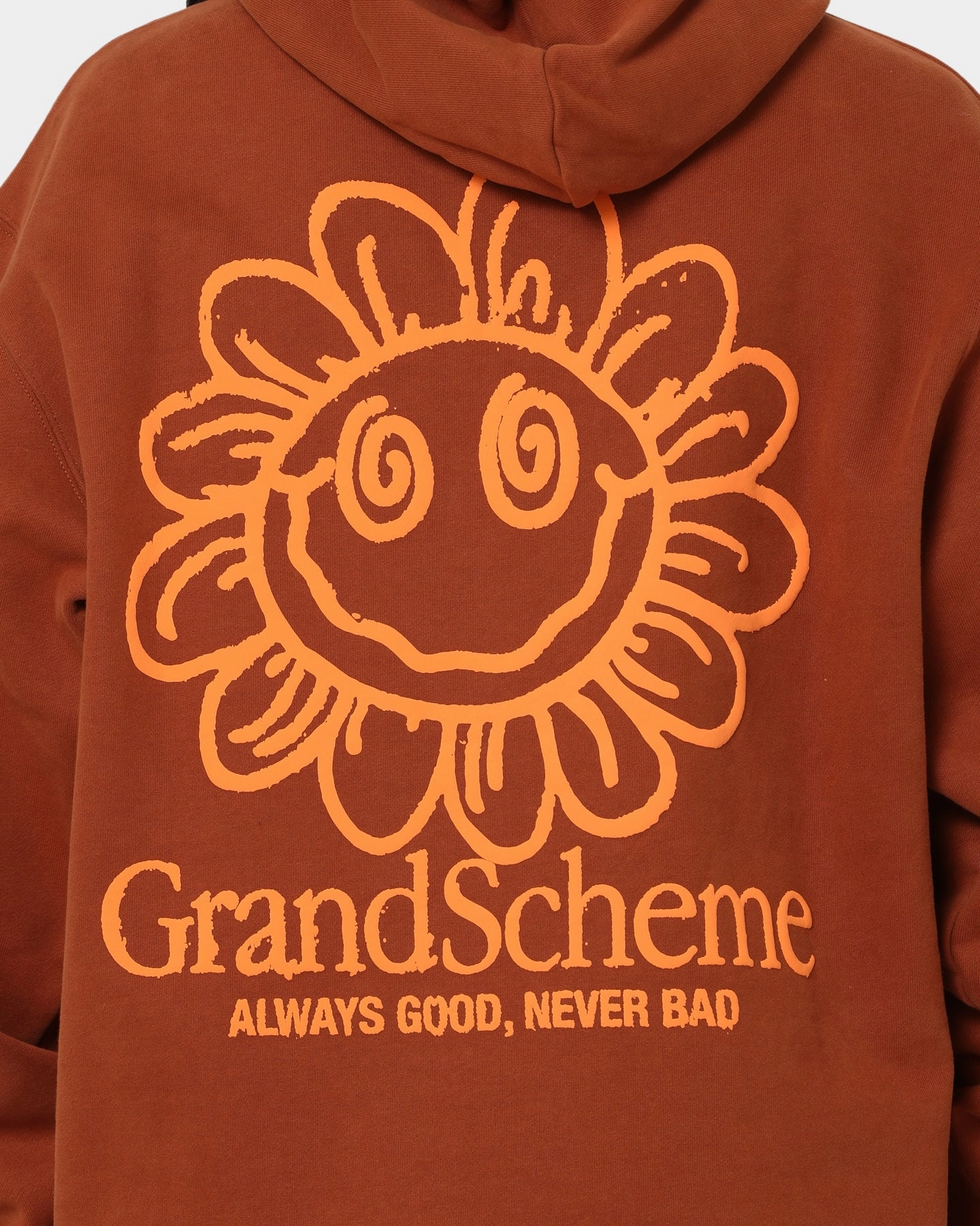 Grand Scheme Always Good Hoodie Brown Compact Storage