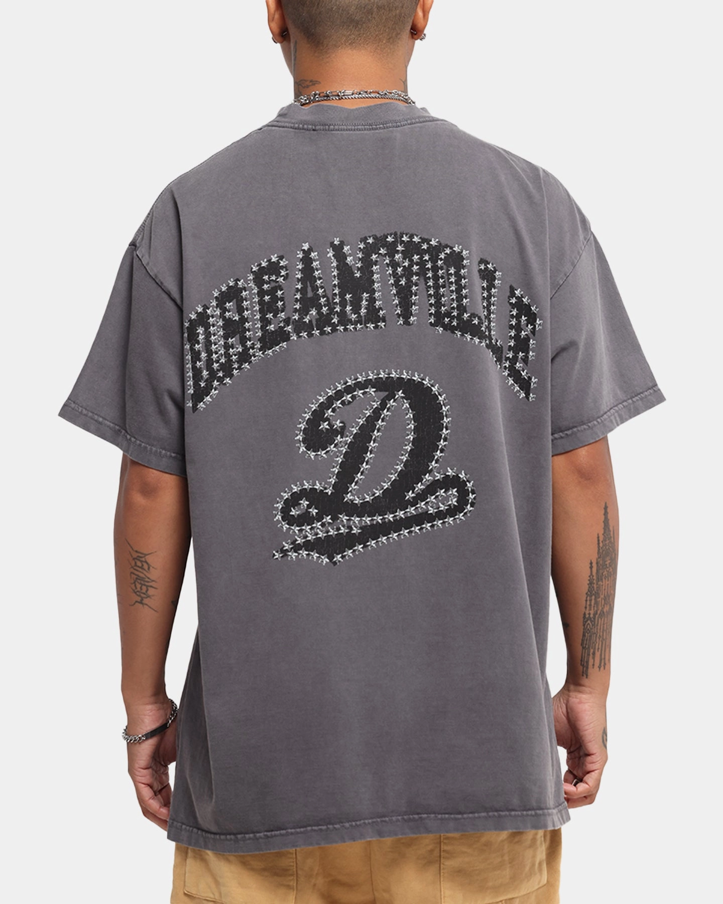 Dreamville Stars T-Shirt Vintage Grey Low Impact Manufacturing Durable Style