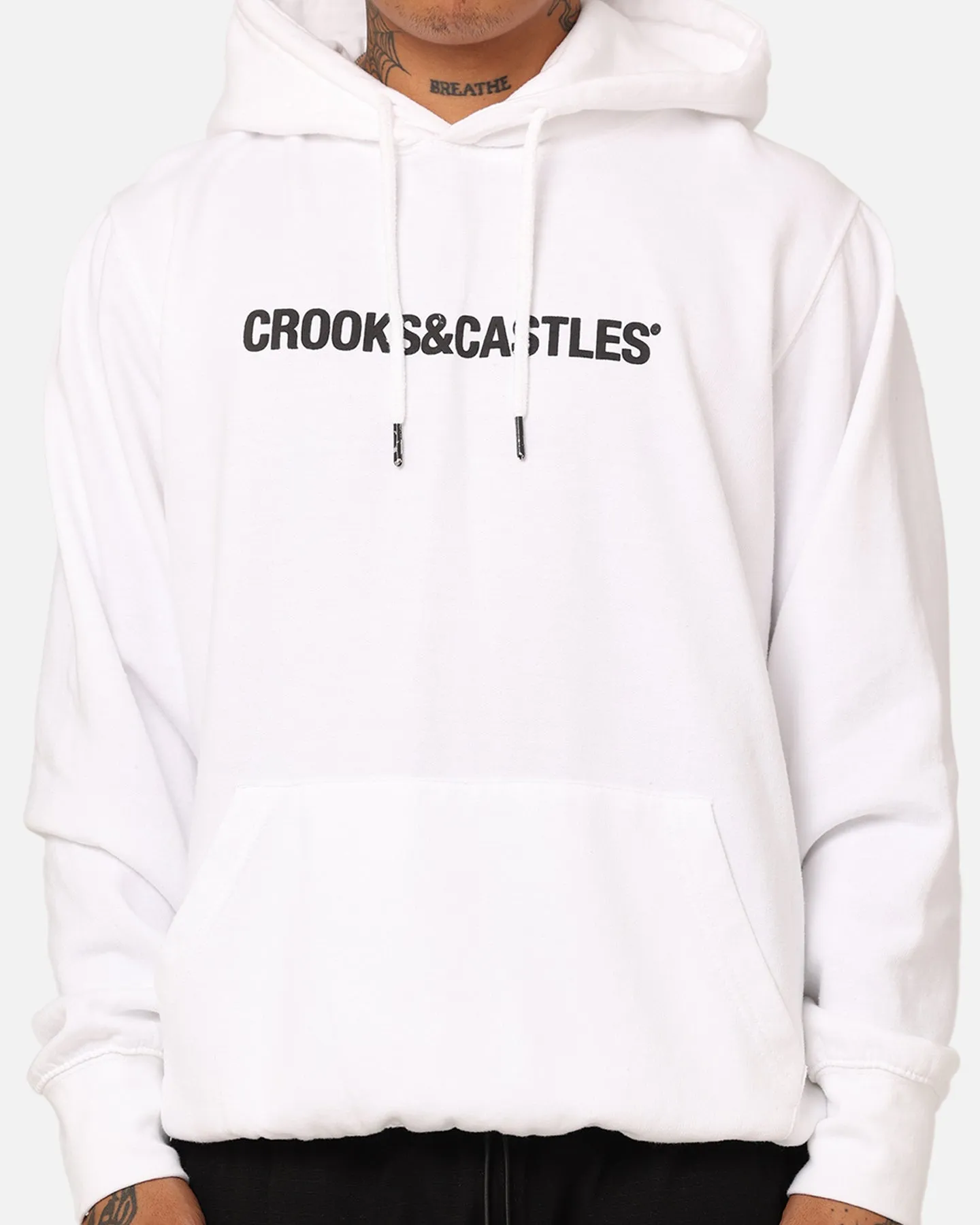 Recycled Material Crooks & Castles Deep Kern Hoodie White