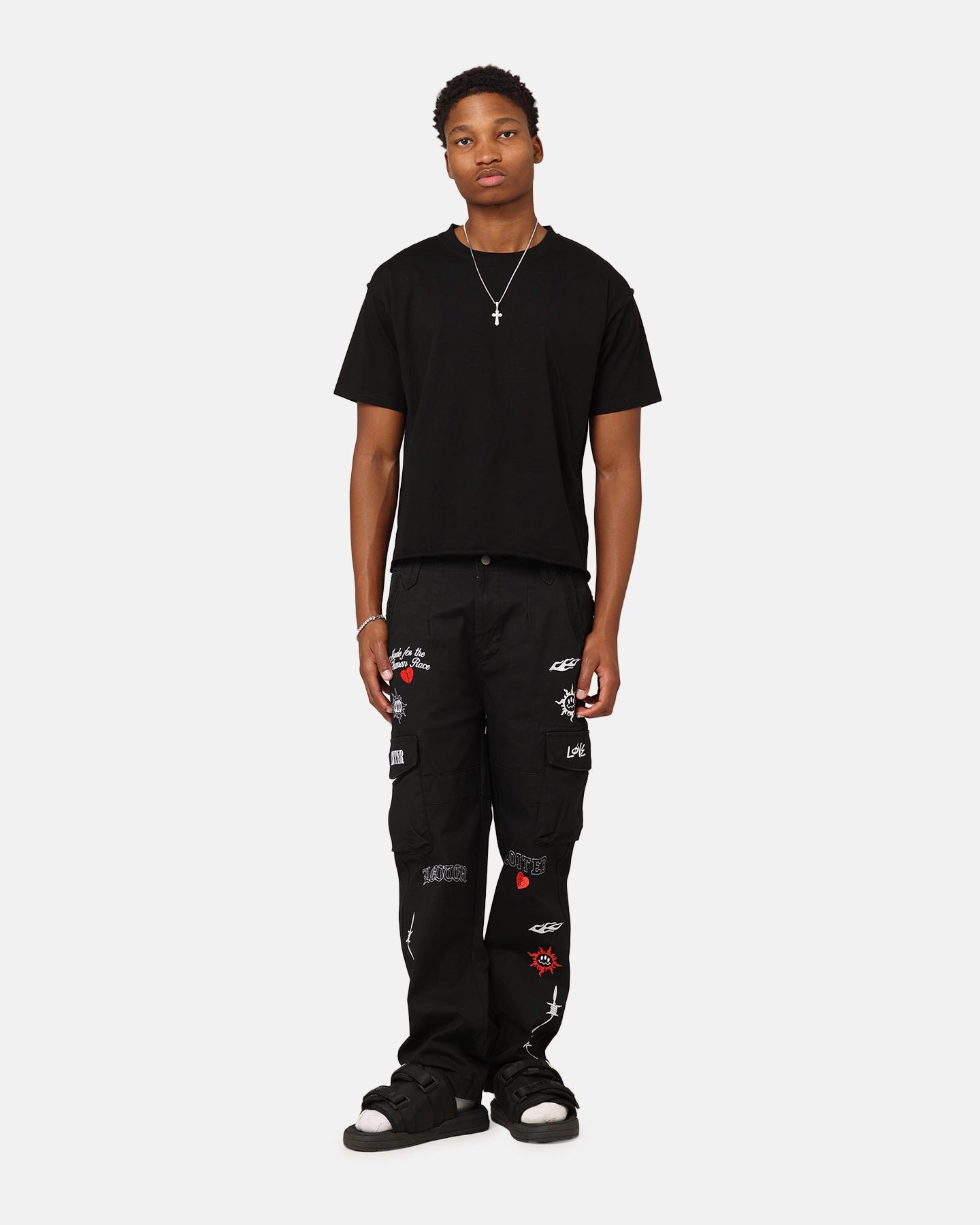 Loiter Sketch Cargo Pants Black Timeless Layers