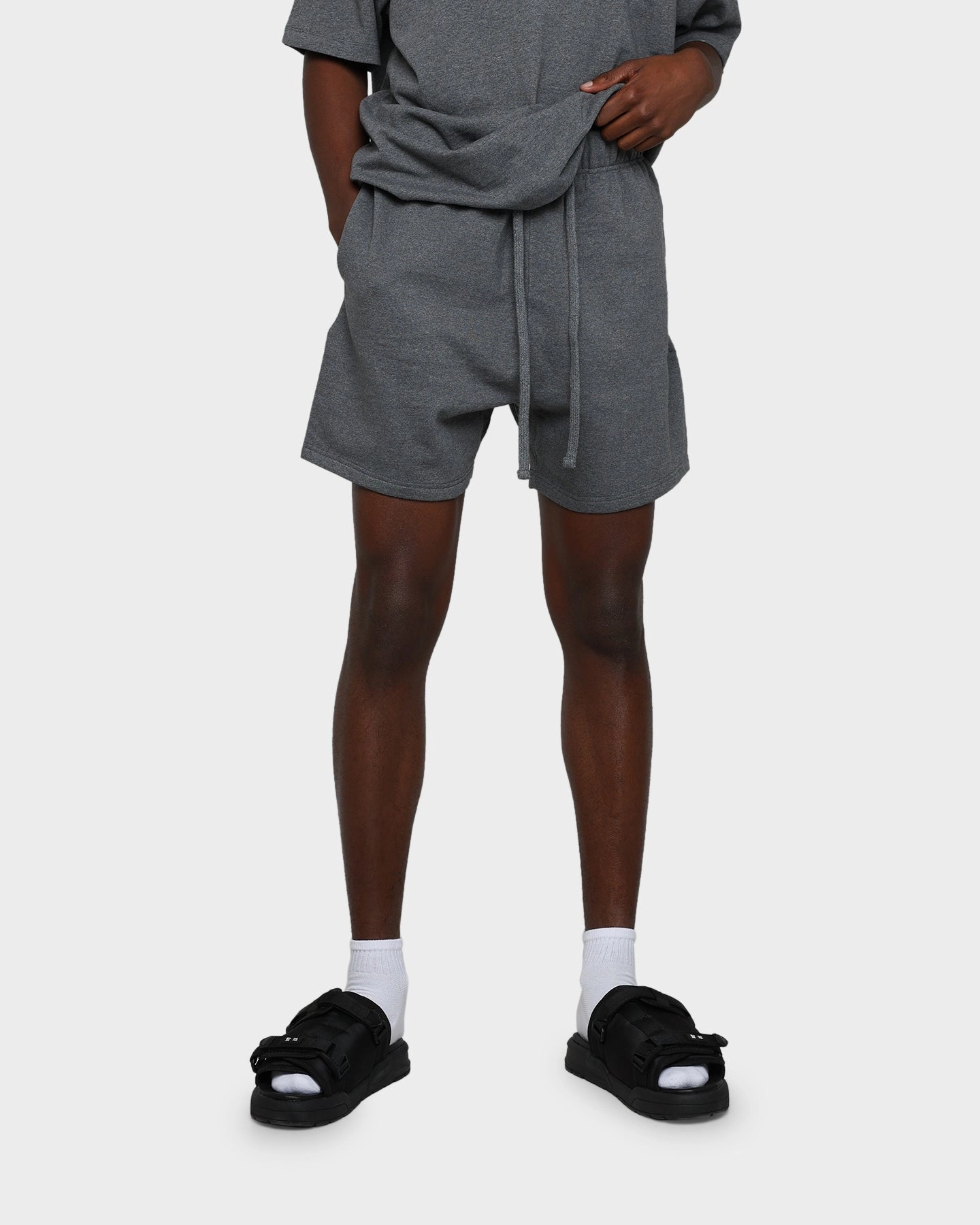 High Durability Weave Versatile Shorts MNML Every Day Sweatshorts Dark Heather