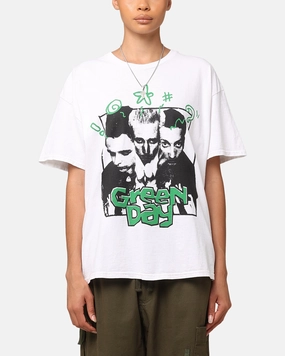 Green Day Good Riddance Vintage T-Shirt Vintage White Seasonal Fashion Crew Neck Design