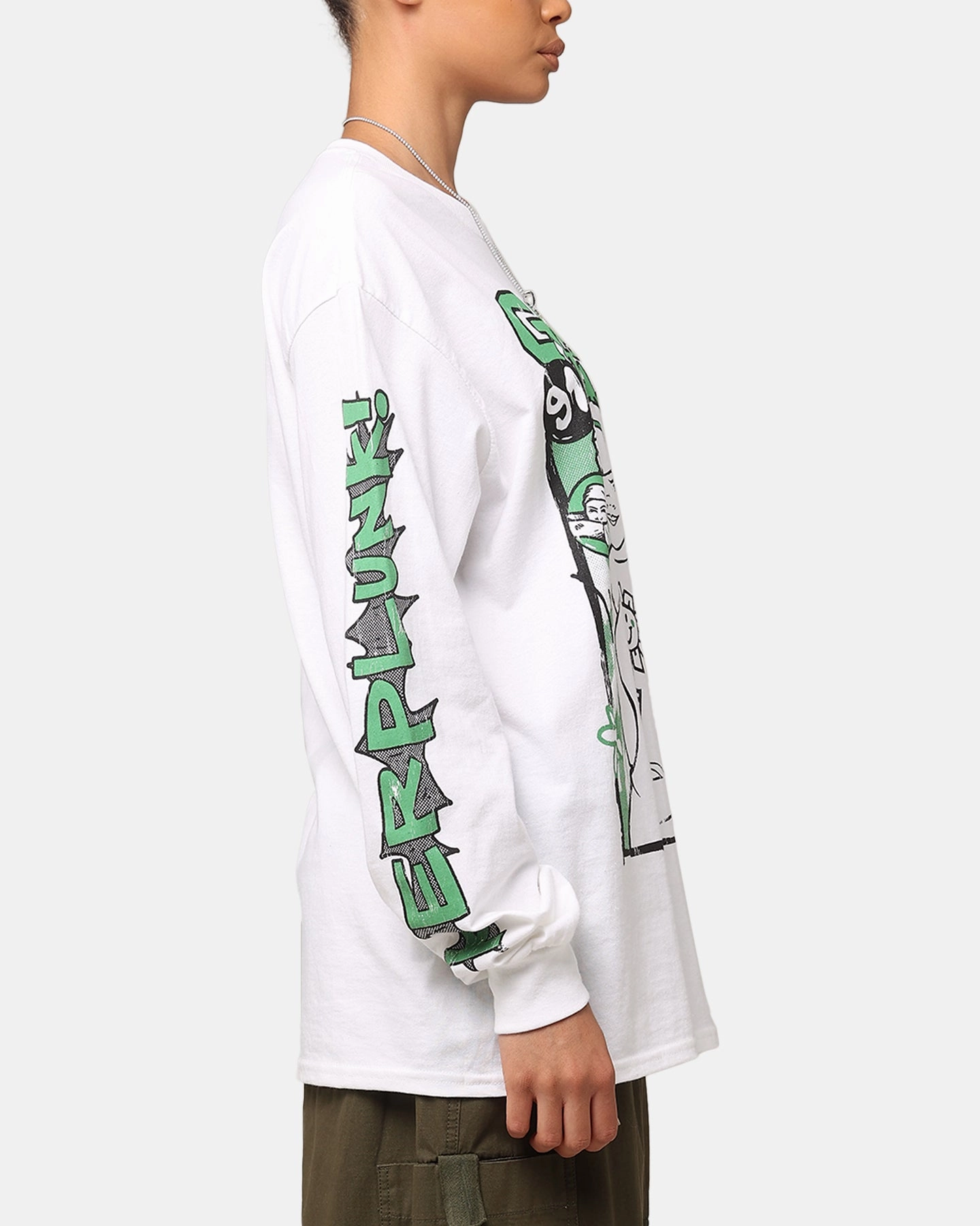 Green Day Kerplunk Long Sleeve T-Shirt White Relaxed Fashion
