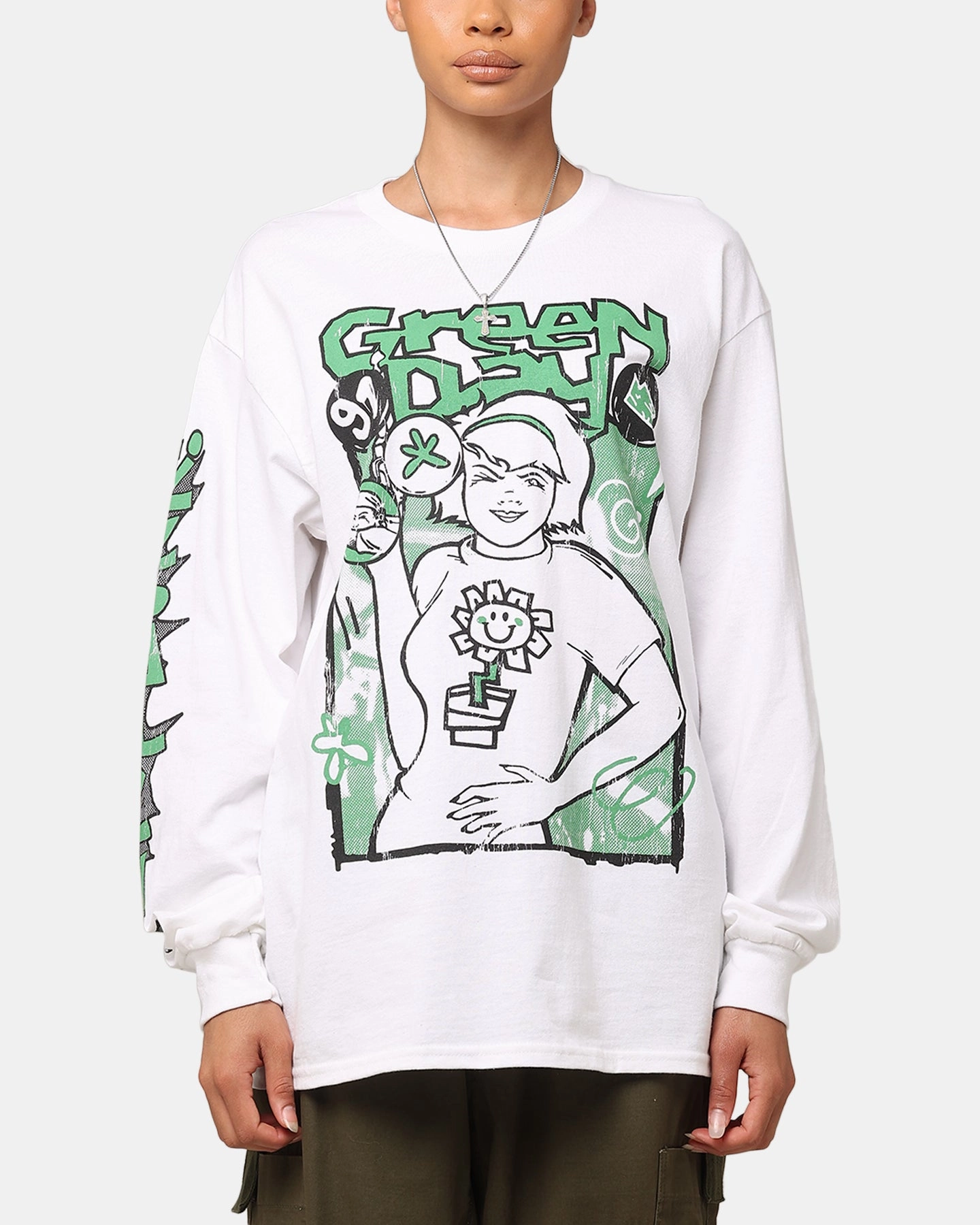Active Layer Green Day Kerplunk Long Sleeve T-Shirt White