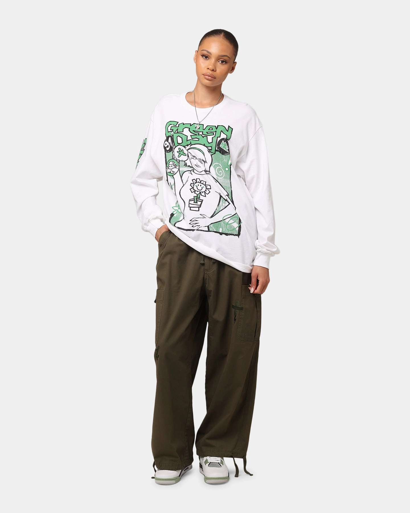 Green Day Kerplunk Long Sleeve T-Shirt White Soft Comfort Wear Street Outfit