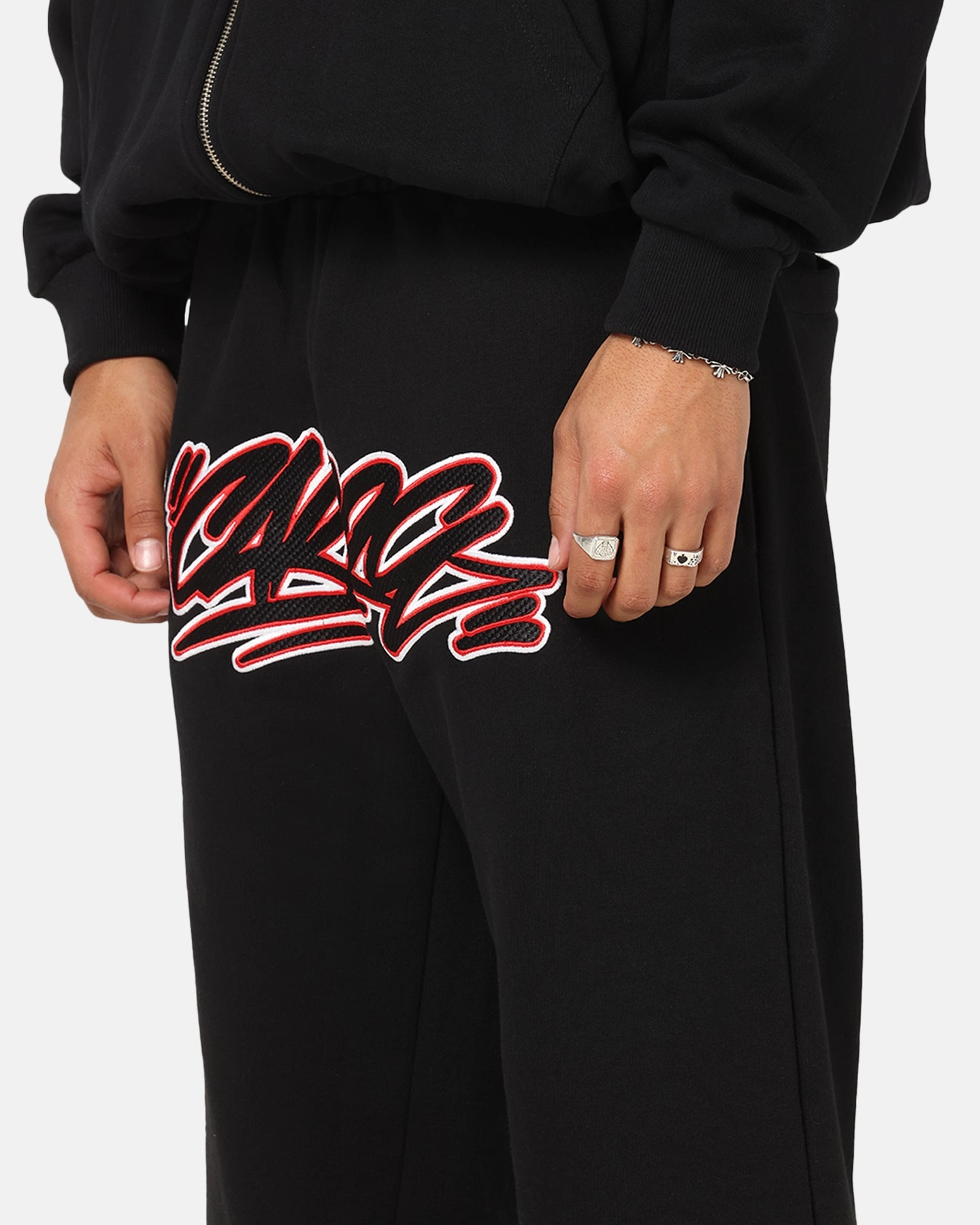 Carre Terrace Trackpants Black Comfort Fit