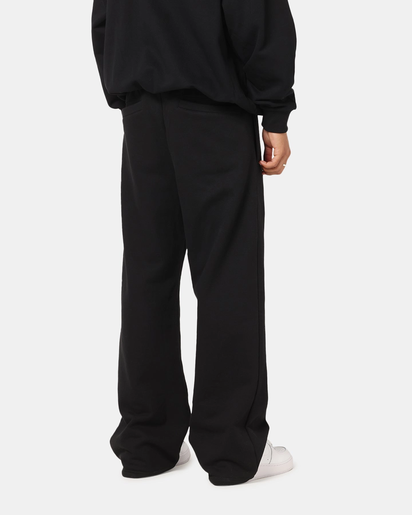 Water Repellent Coating Comfy Essentials Wear Carre Terrace Trackpants Black