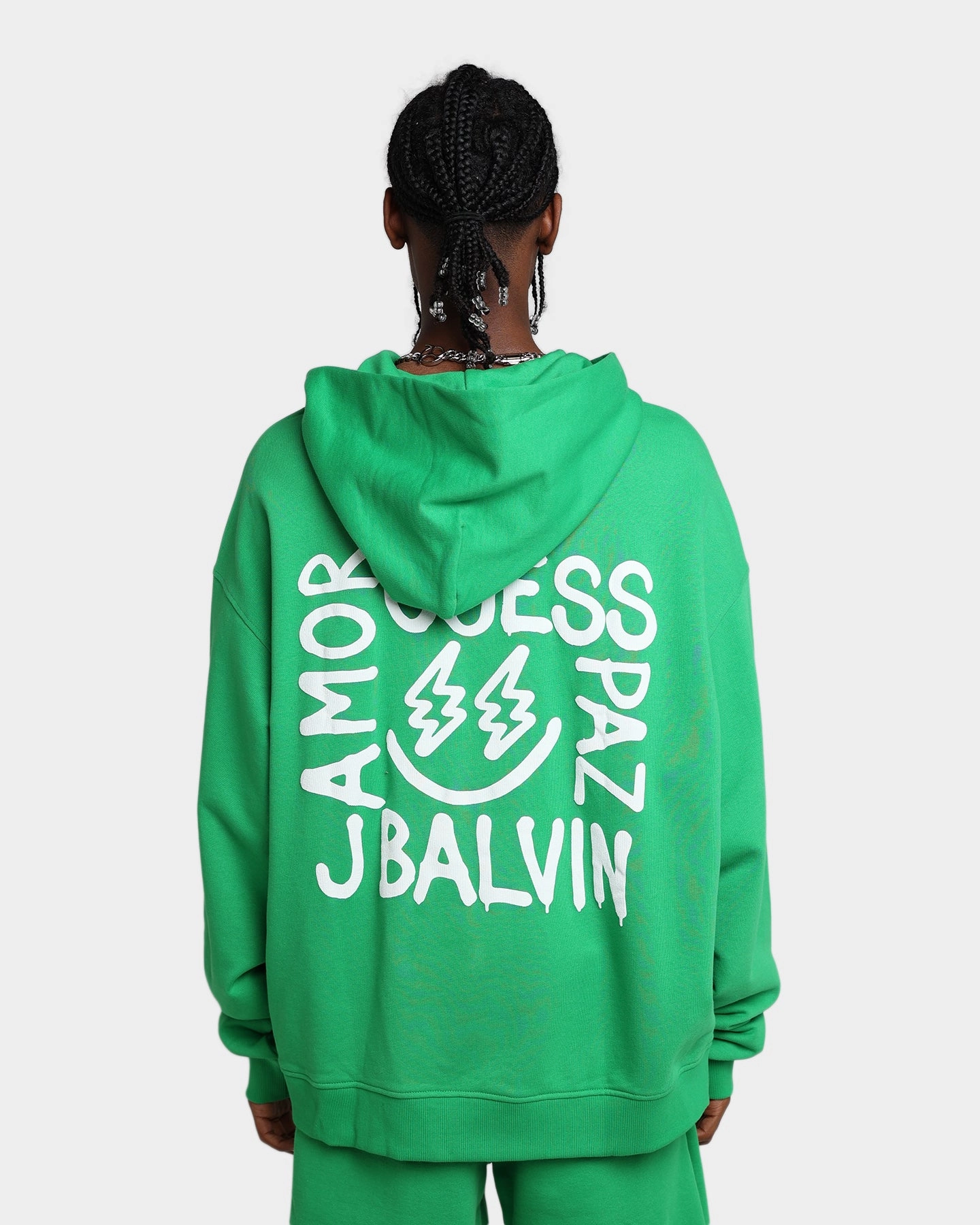suitable for award ceremonies GUESS Originals X J Balvin Paz Hoodie Vip Green