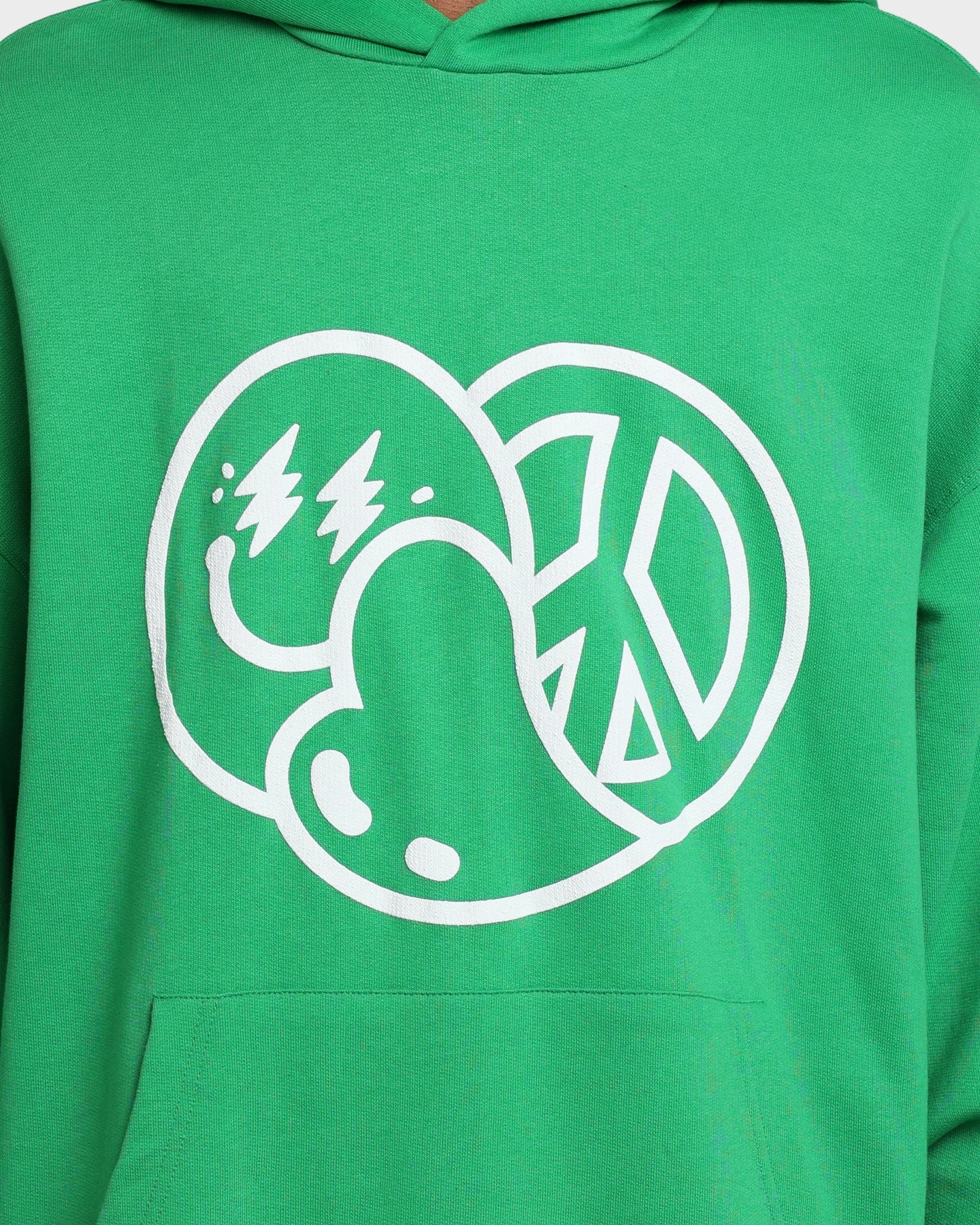 GUESS Originals X J Balvin Paz Hoodie Vip Green Minimalist Style