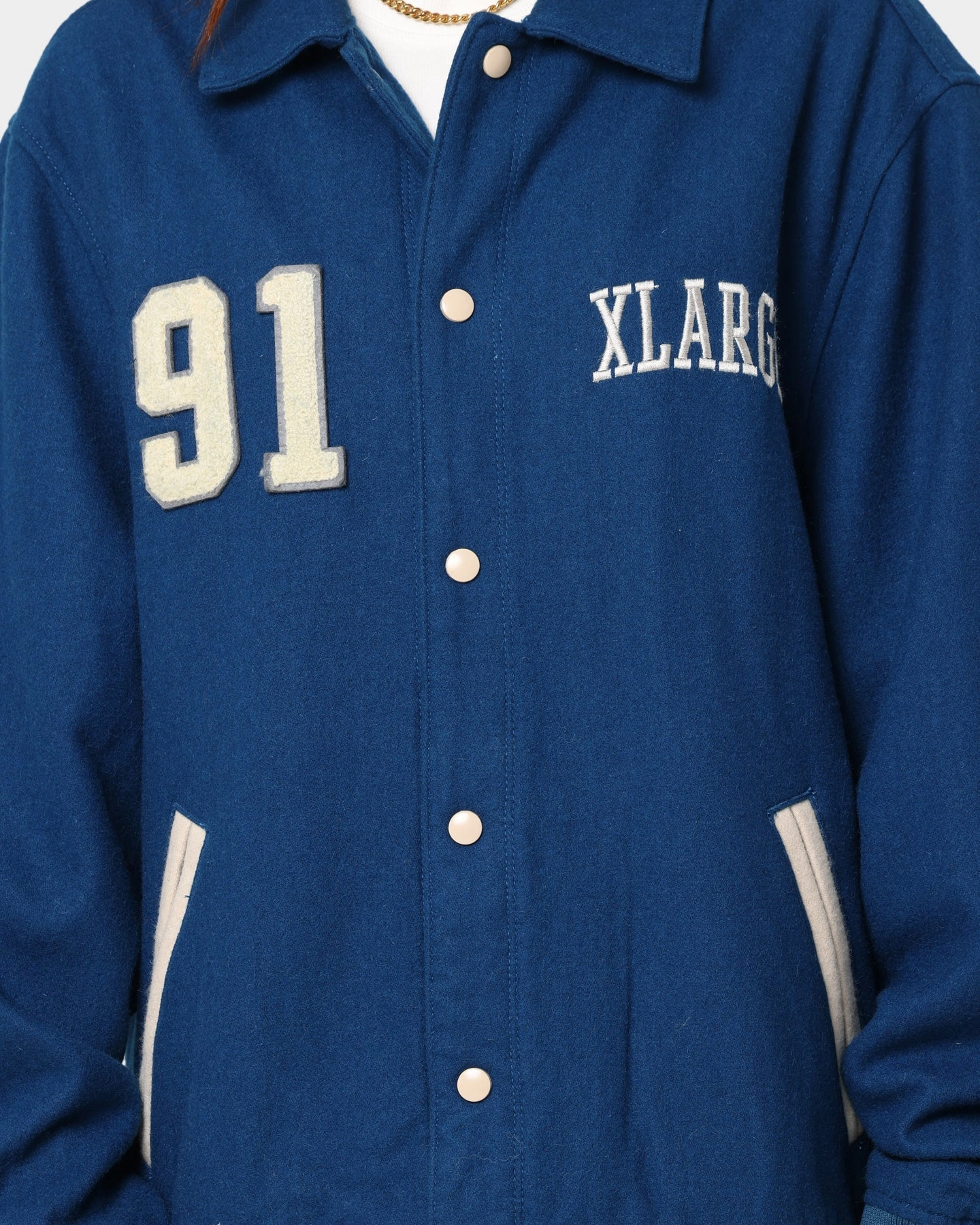 XLARGE Varsity Club Jacket Navy birthday celebration