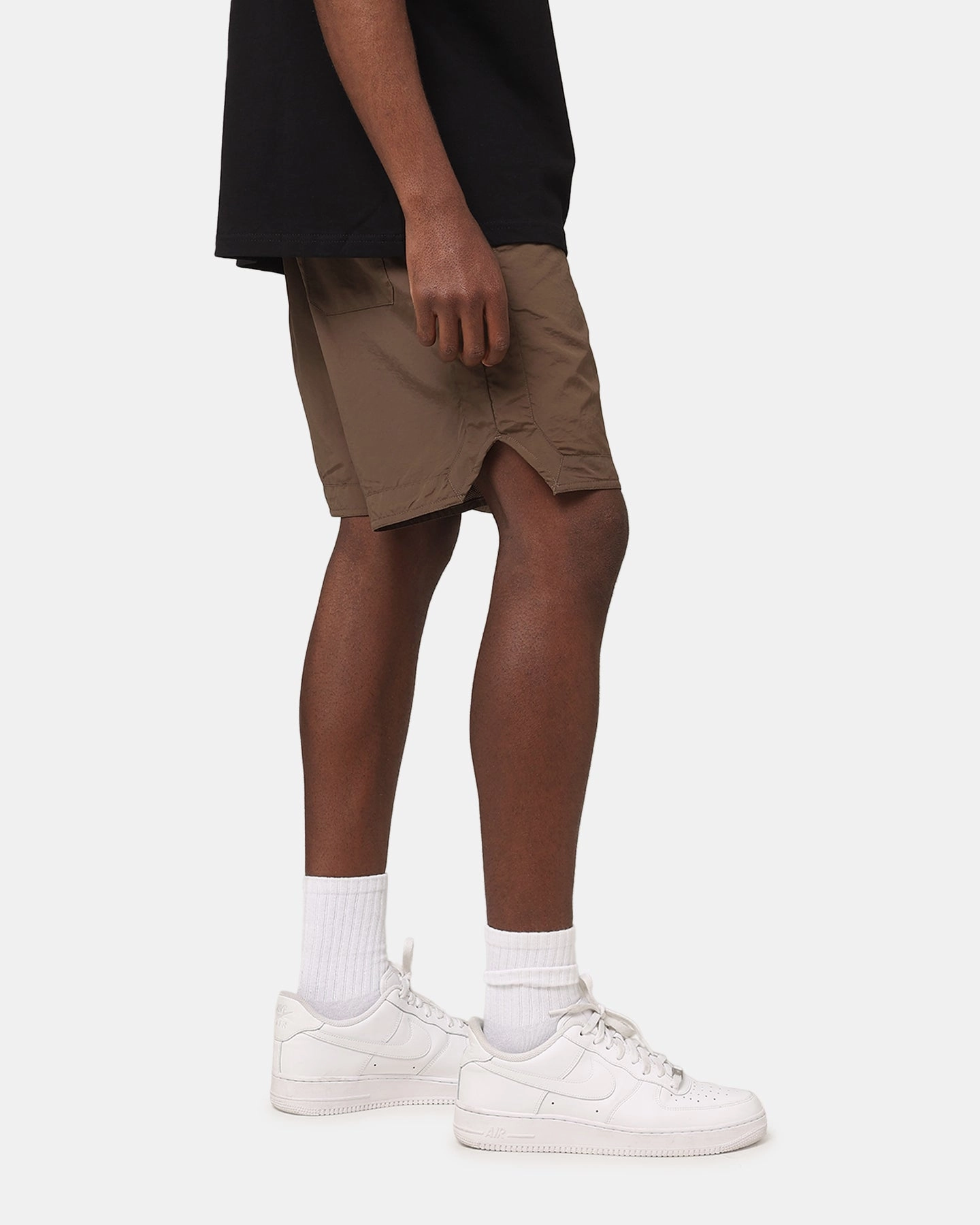 Saint Morta Gothic Nylon Shorts Chocolate Anti Slip Waist Grip bodysuit