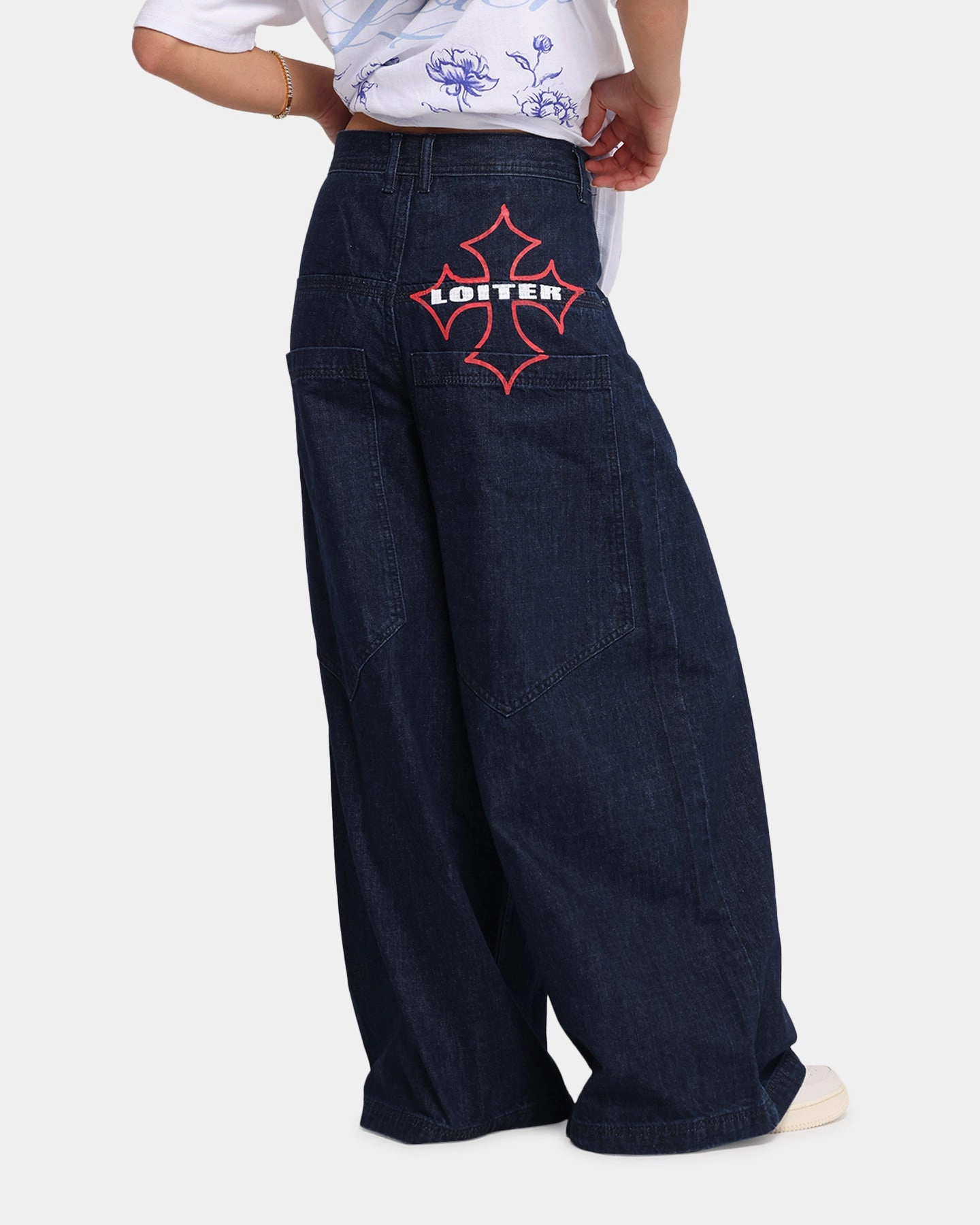 Loiter Skate Jeans Dark Indigo Easy Wearing