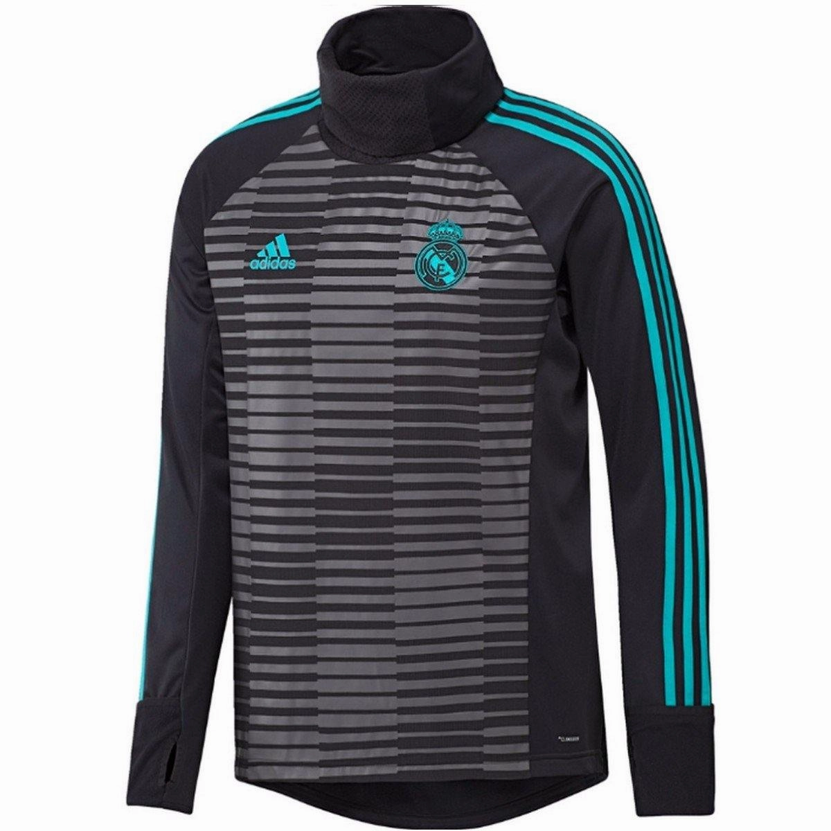 Real Madrid Pre-Match Training Warm Up Soccer Tracksuit 2018 - Adidas QuickReleaseClosures Linen