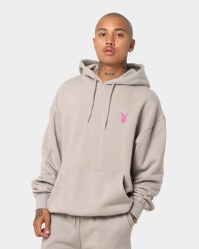 Playboy Bunny Basics Oversized Hoodie Smoke Ventilated Back Strategy