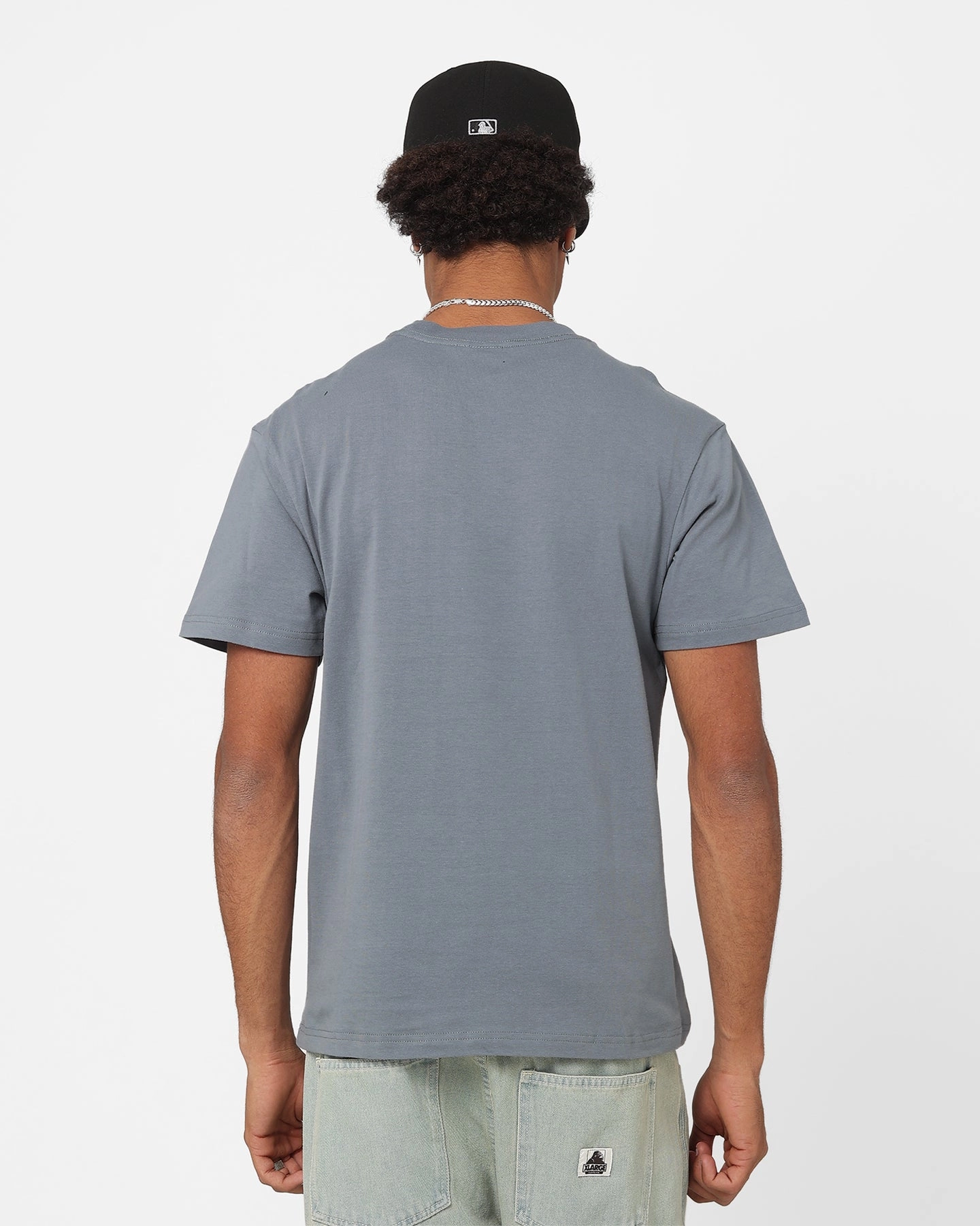 Majestic Athletic Las Vegas Raiders Coro Logo T-Shirt Stormy Weather high-end