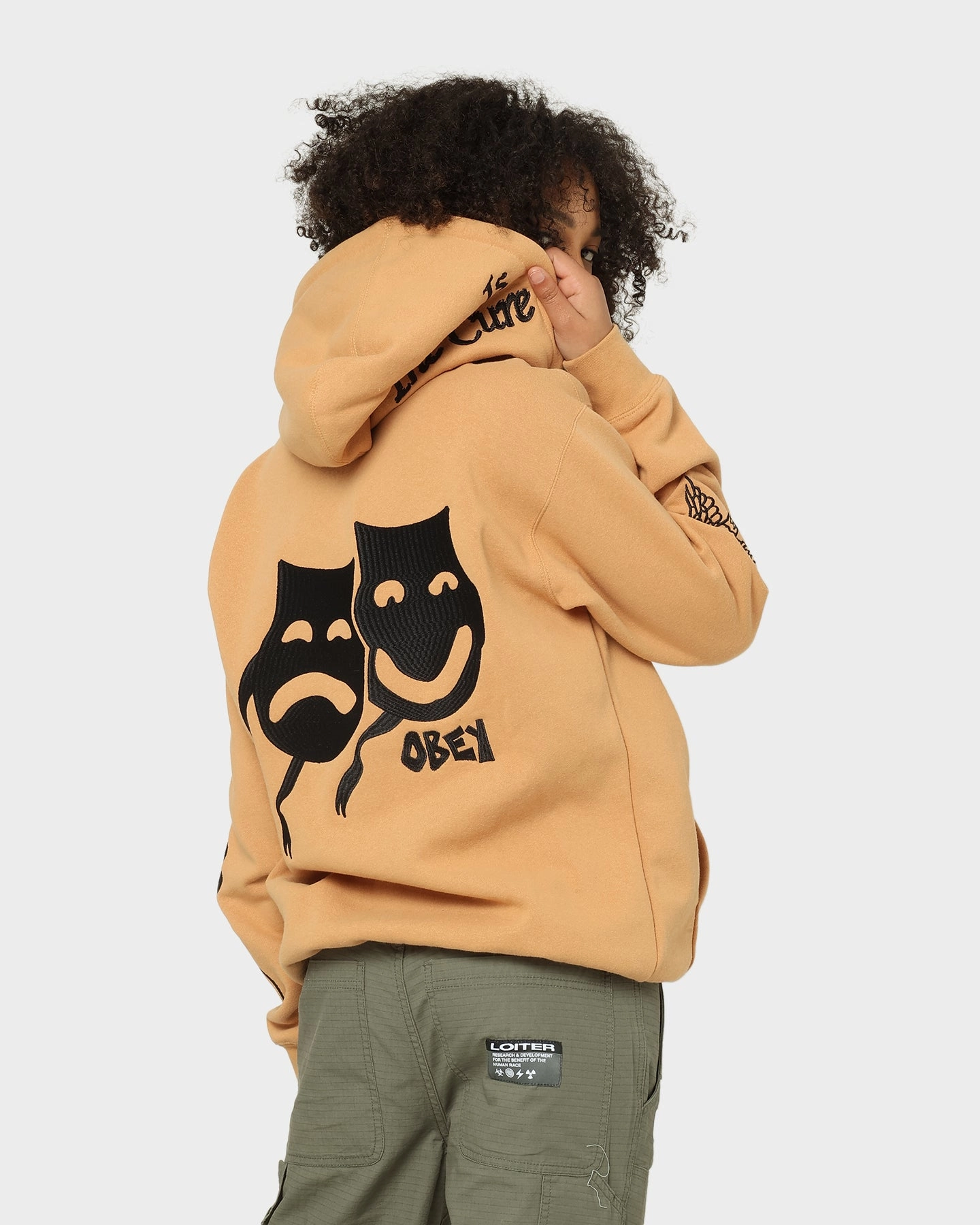 Obey Flash Zip Hoodie Rabbit Paw Outdoor Protection Win